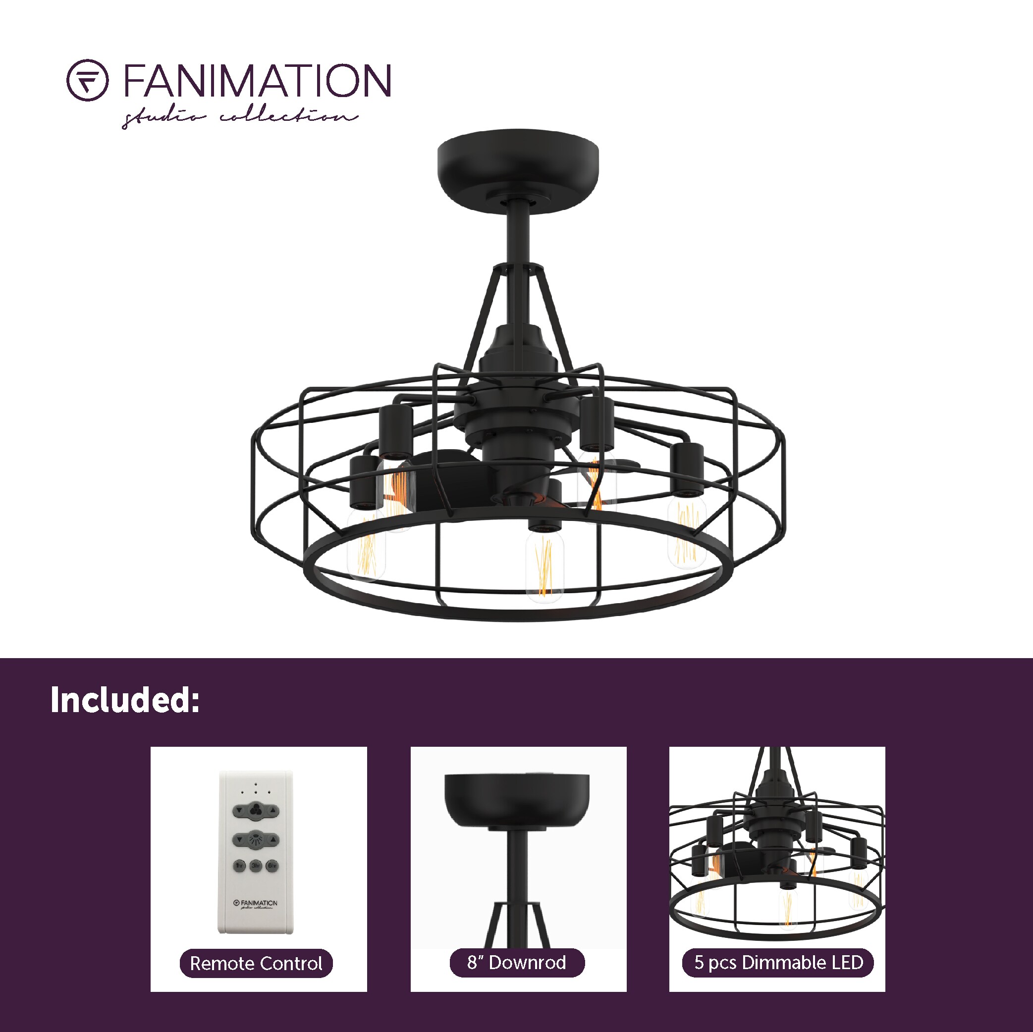 Fanimation Studio Collection LP3072LBL Ceiling-Fans - View #7