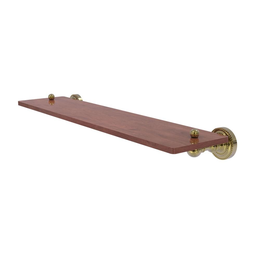 Allied Brass DT-1-22-IRW-UNL Dottingham Unlacquered Brass Wall mount Bathroom Shelf ( 22-in x 2.5-in x 5-in )