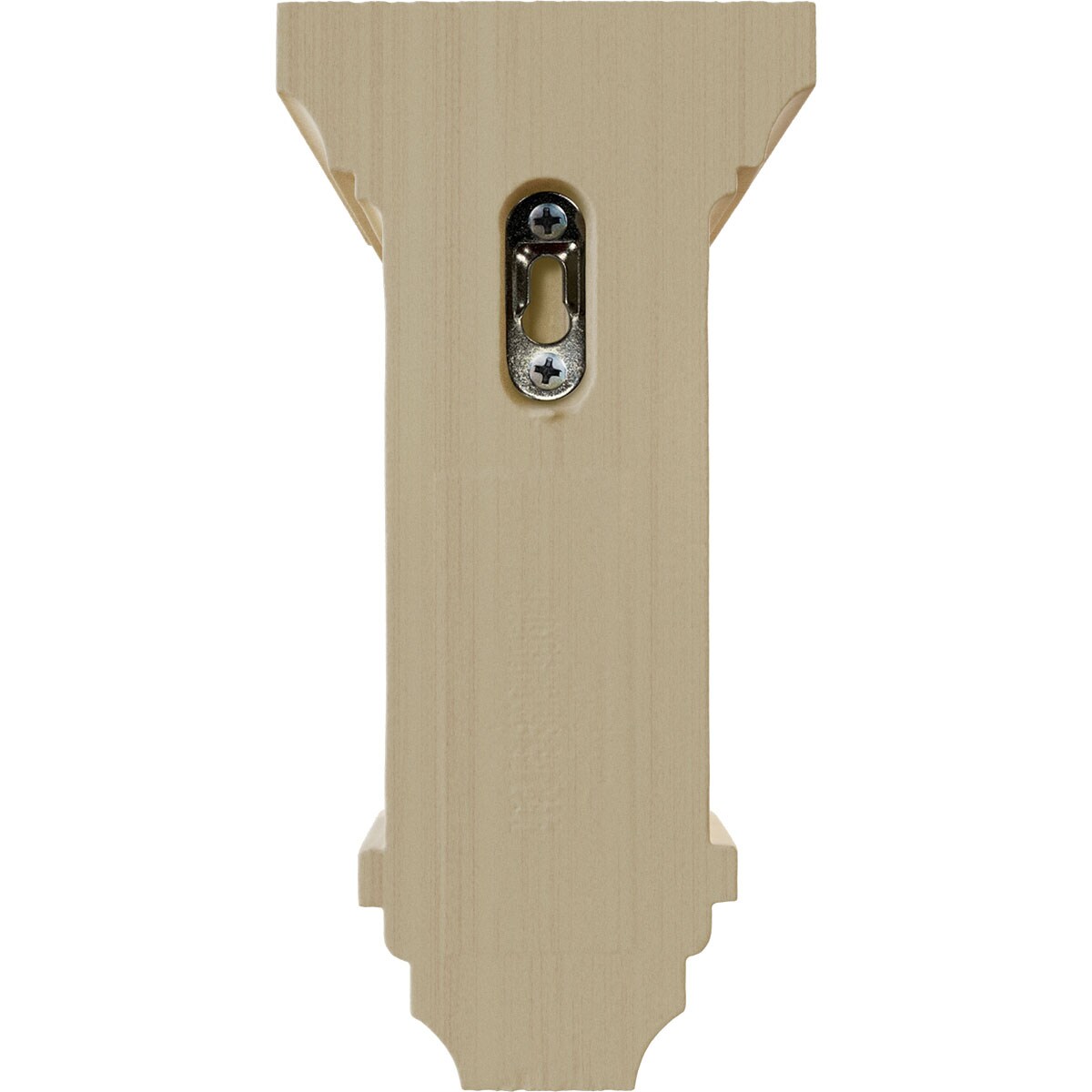 Small Jefferson Hand-Carved Rubberwood Corbel, 4" x 8"