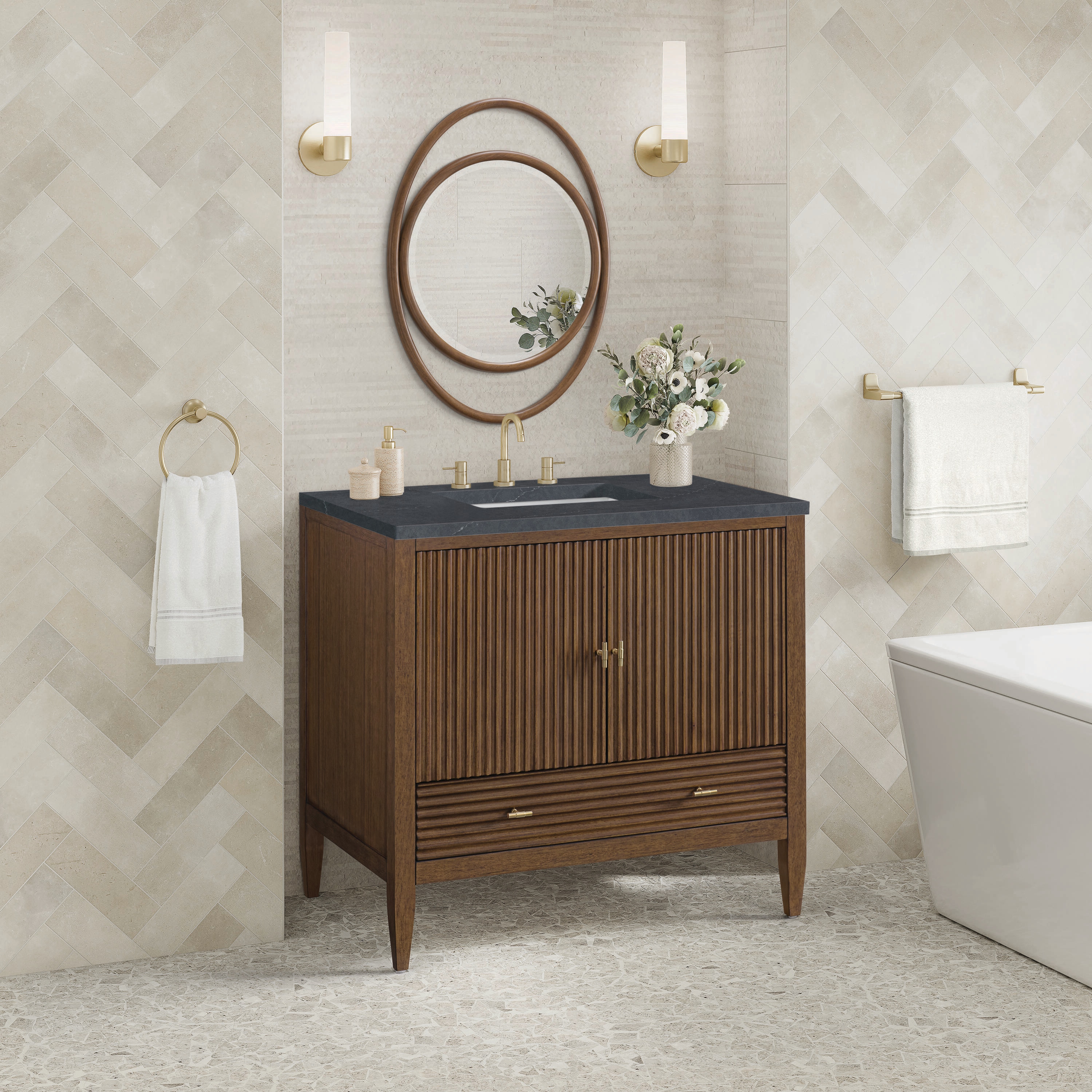 James Martin Vanities 485-V36-WLT-3CSP Bath-Vanity-Combo - View #3