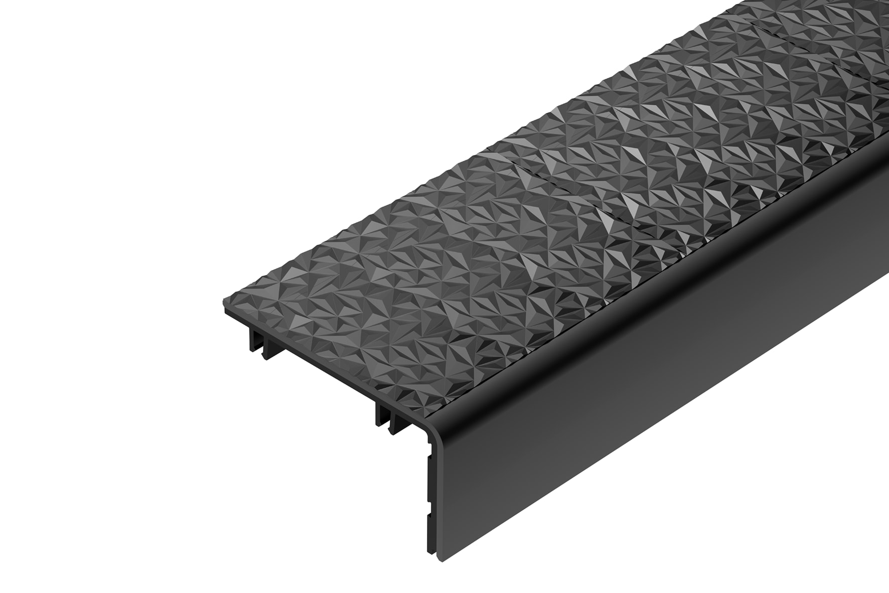 Schluter Systems TVL60FG/200 Trep-V 1.25-in W x 79-in L Grout grey PVC Stair nose Tile Edge Trim