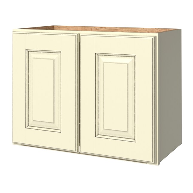 allen + roth Annscroft 30-in W x 15.125-in H x 12-in D Hazelnut Maple Door Wall Semi-Custom Cabinet allen + roth Annscroft 30-in W x 15.125-in H x 12-in D Hazelnut Maple Door Wall Semi-Custom Cabinet