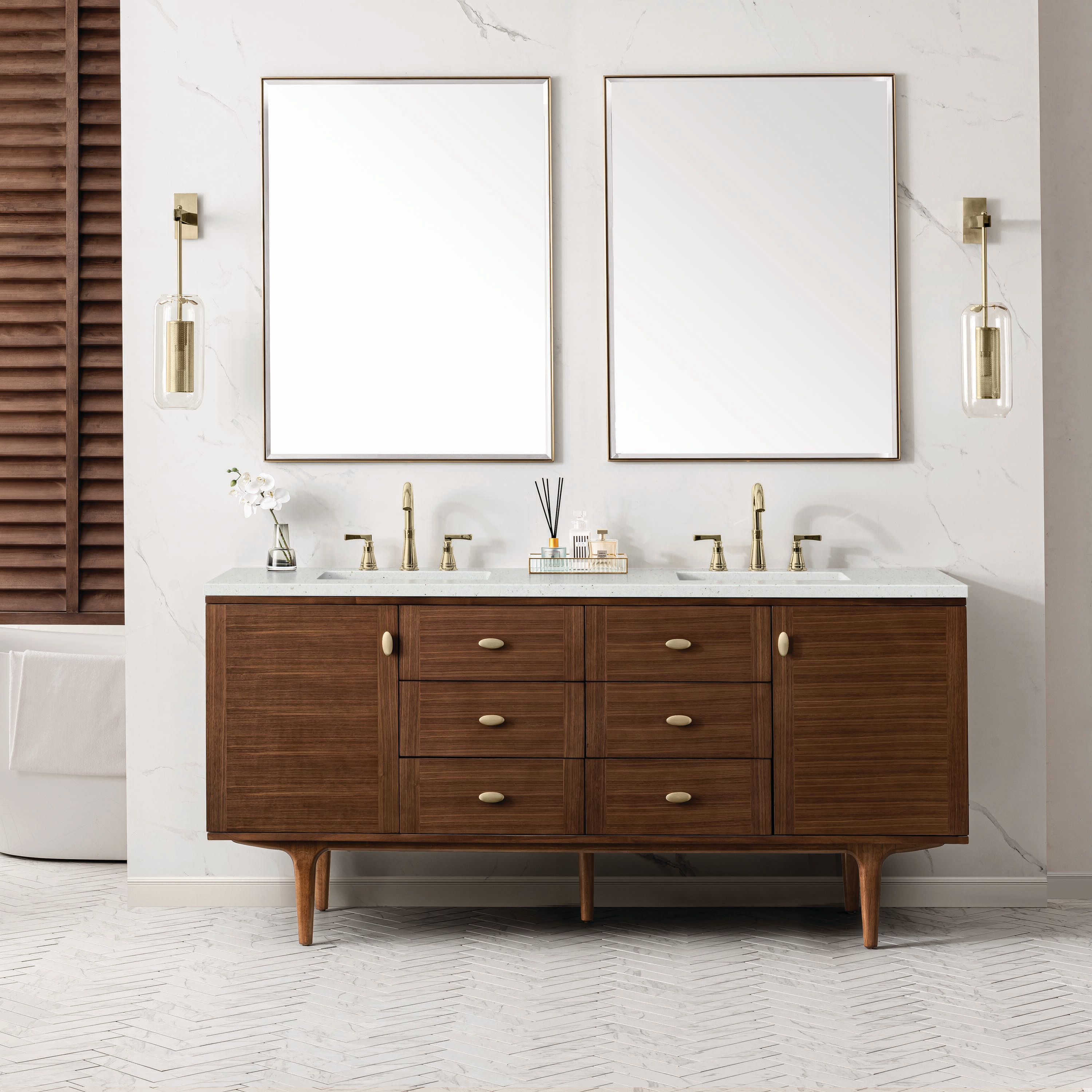 James Martin Vanities 670-V72-WLT-3LDL Bath-Vanity-Combo - View #2
