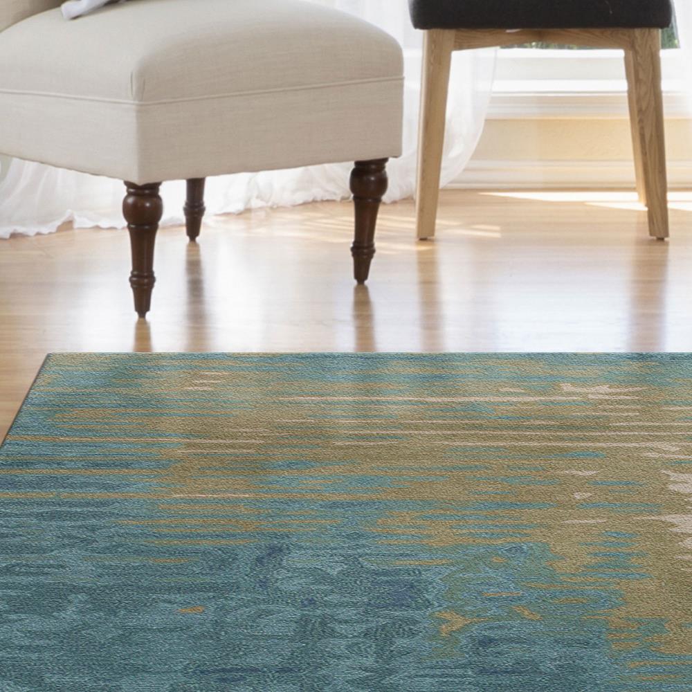 Liora Manne 5 x 8 Wool Ocean Indoor Abstract Industrial Area Rug