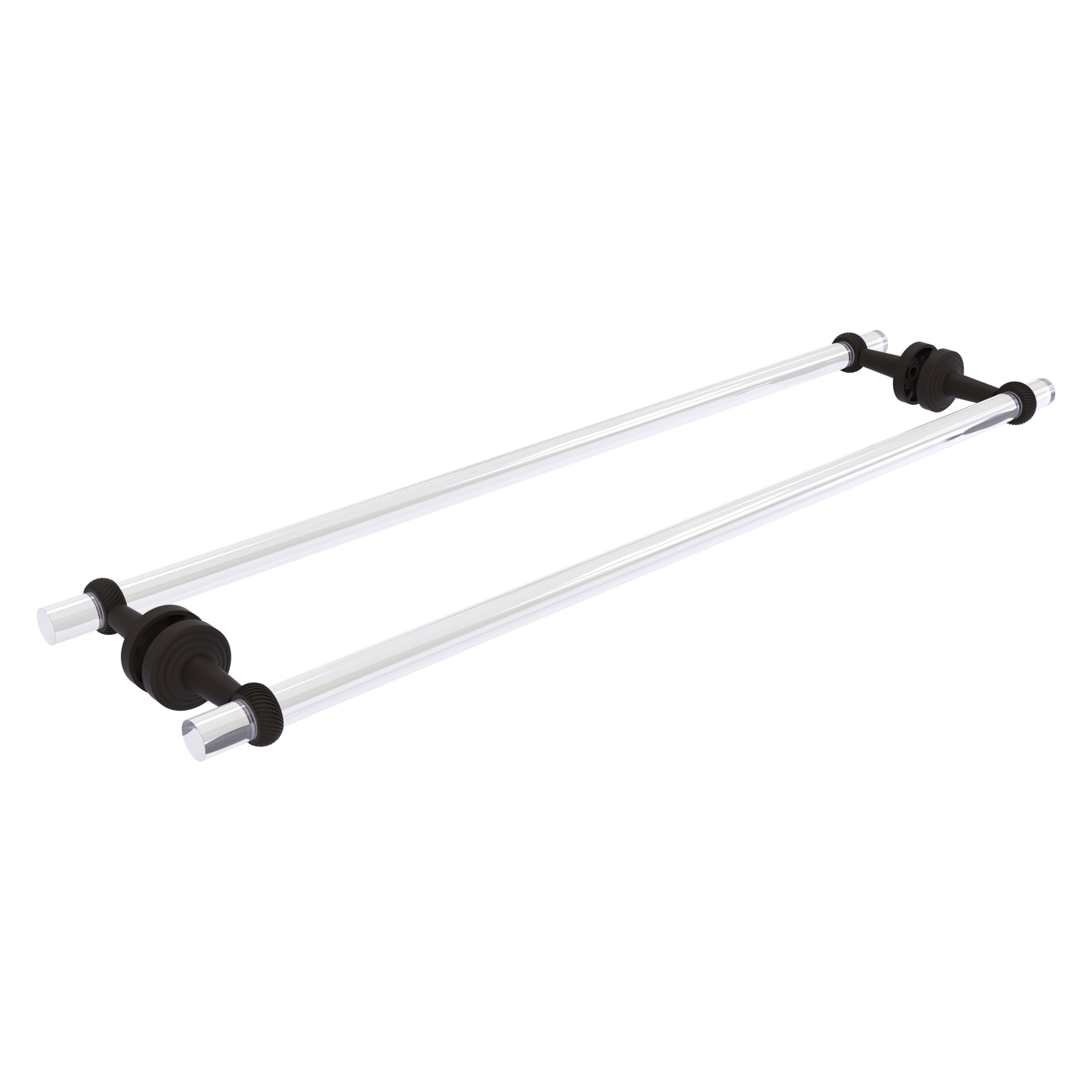 Allied Brass PB-41T-BB-30-ORB Pacific Beach 30-in double Oil-rubbed bronze Wall mount Double Towel Bar