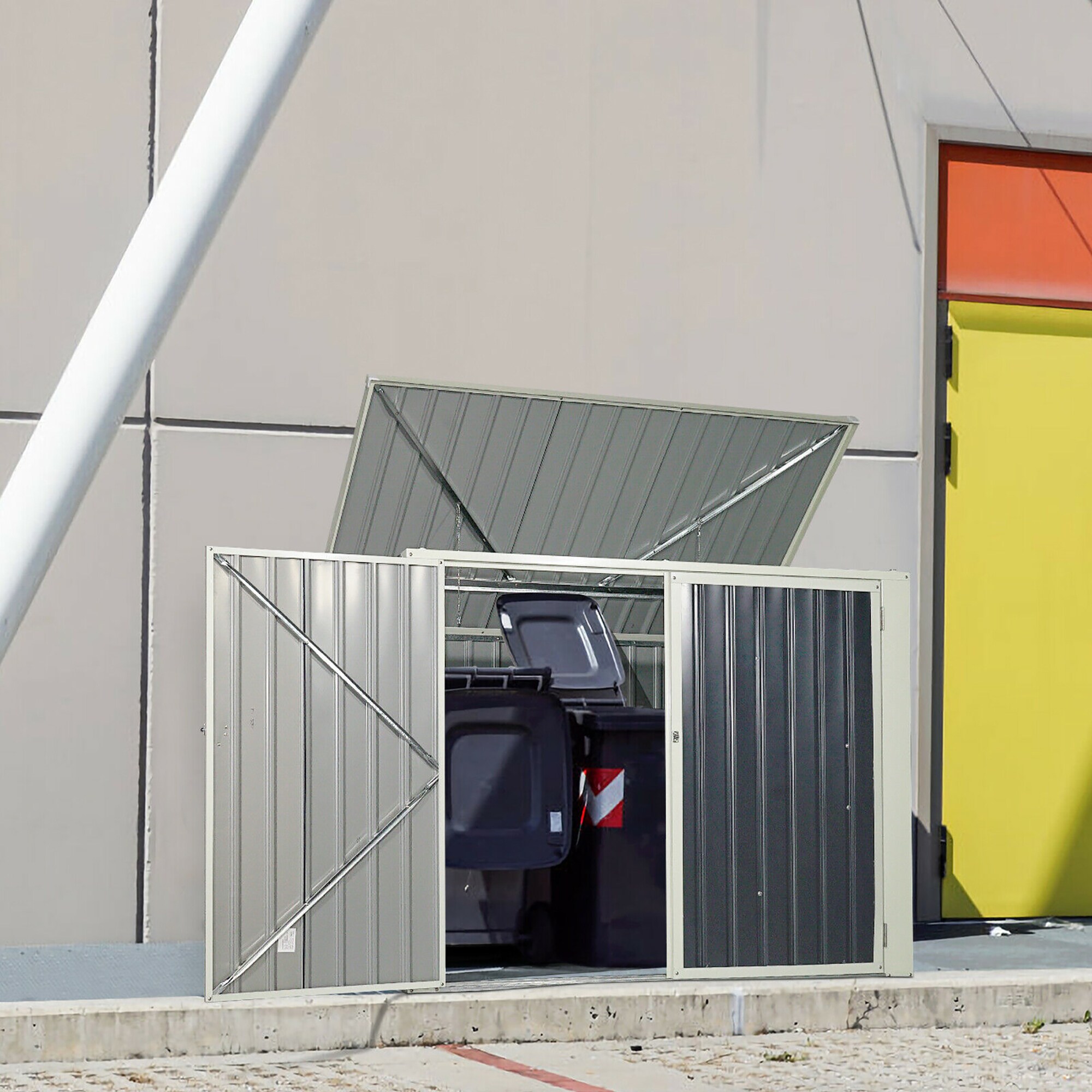 Costway GT3420+ Metal-Storage-Buildings-Sheds - View #6