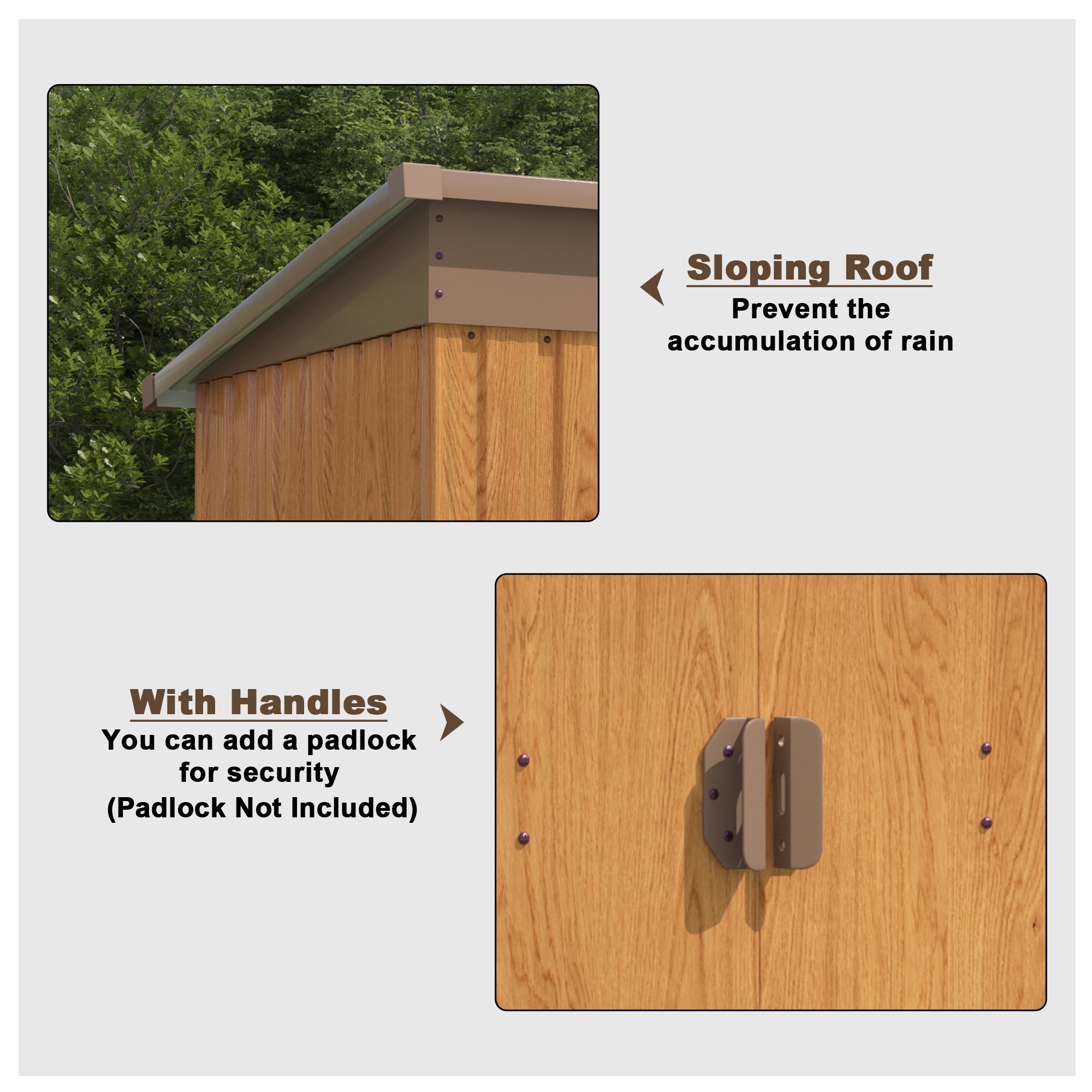 Mondawe MO-RYXD46-W Metal-Storage-Buildings-Sheds - View #5