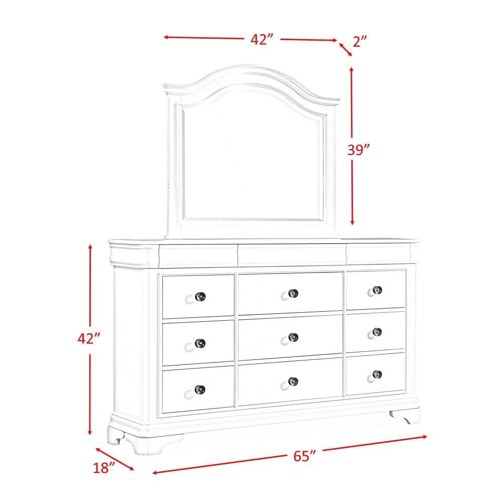 Cherry Sleigh Queen Bedroom Set with Carved Panels and Ample Storage