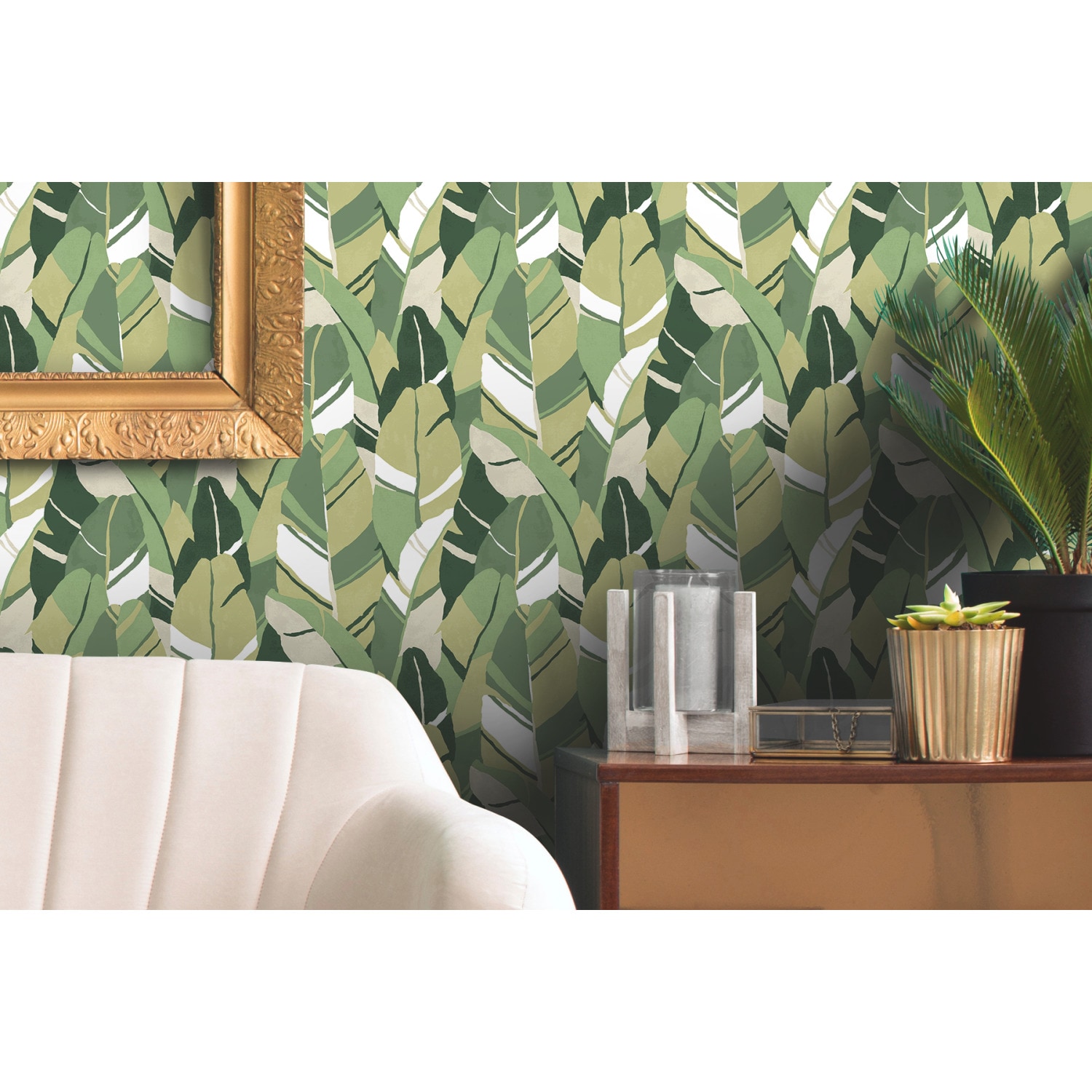 RoomMates RMK11573RL 28.29-Sq. Feet Black Vinyl Ivy/Vines Self-adhesive Peel and Stick Wallpaper