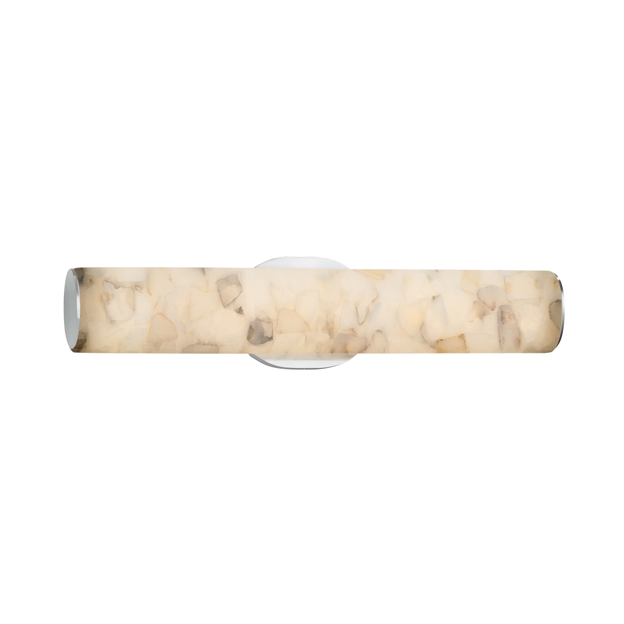 Justice Design Group ALR-8651-CROM Alabaster Rocks 20.25-in 1-Light Polished Chrome LED Transitional Vanity Light