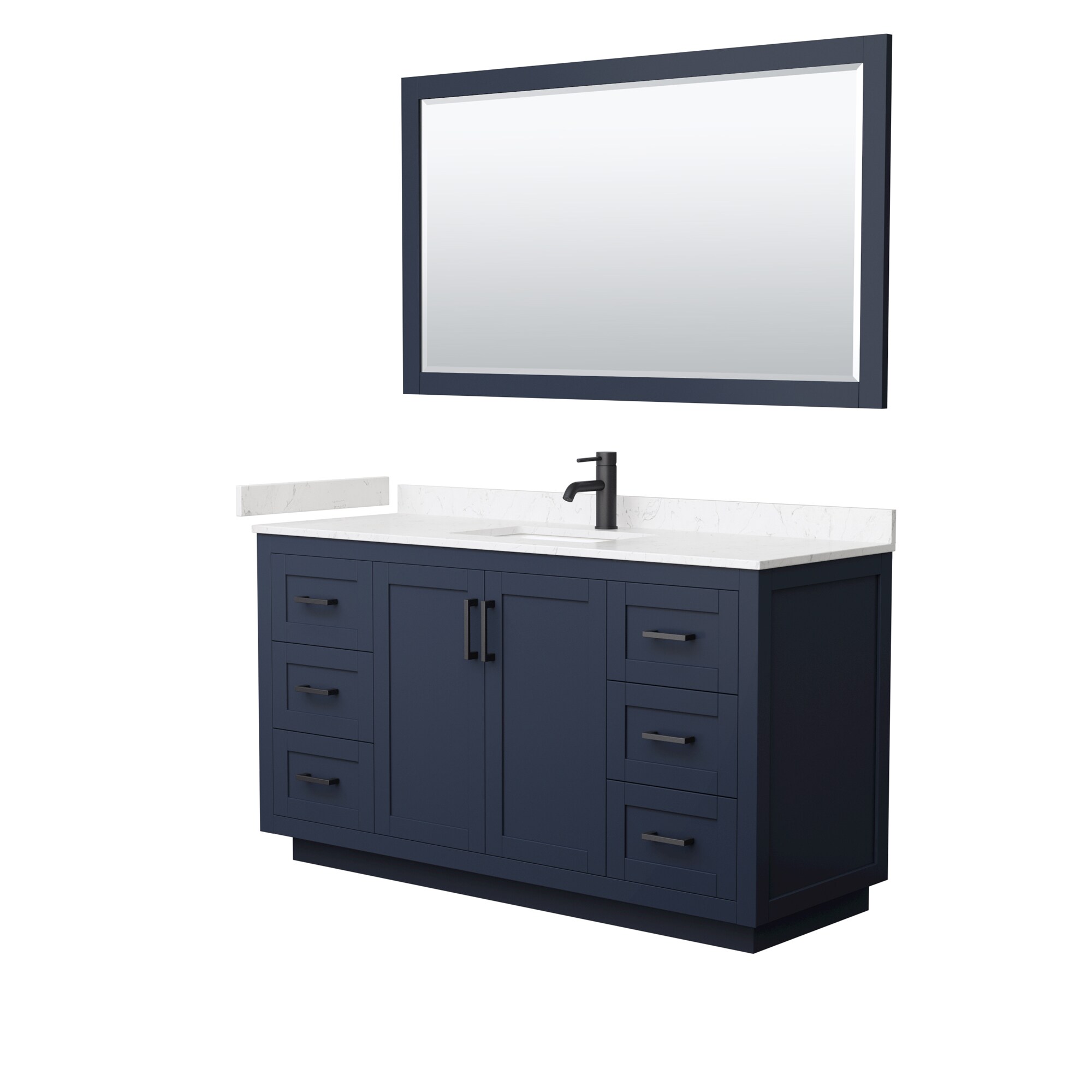Wyndham Collection WCF292960SBBC2UNSM58 Bath-Vanity-Combo - View #2