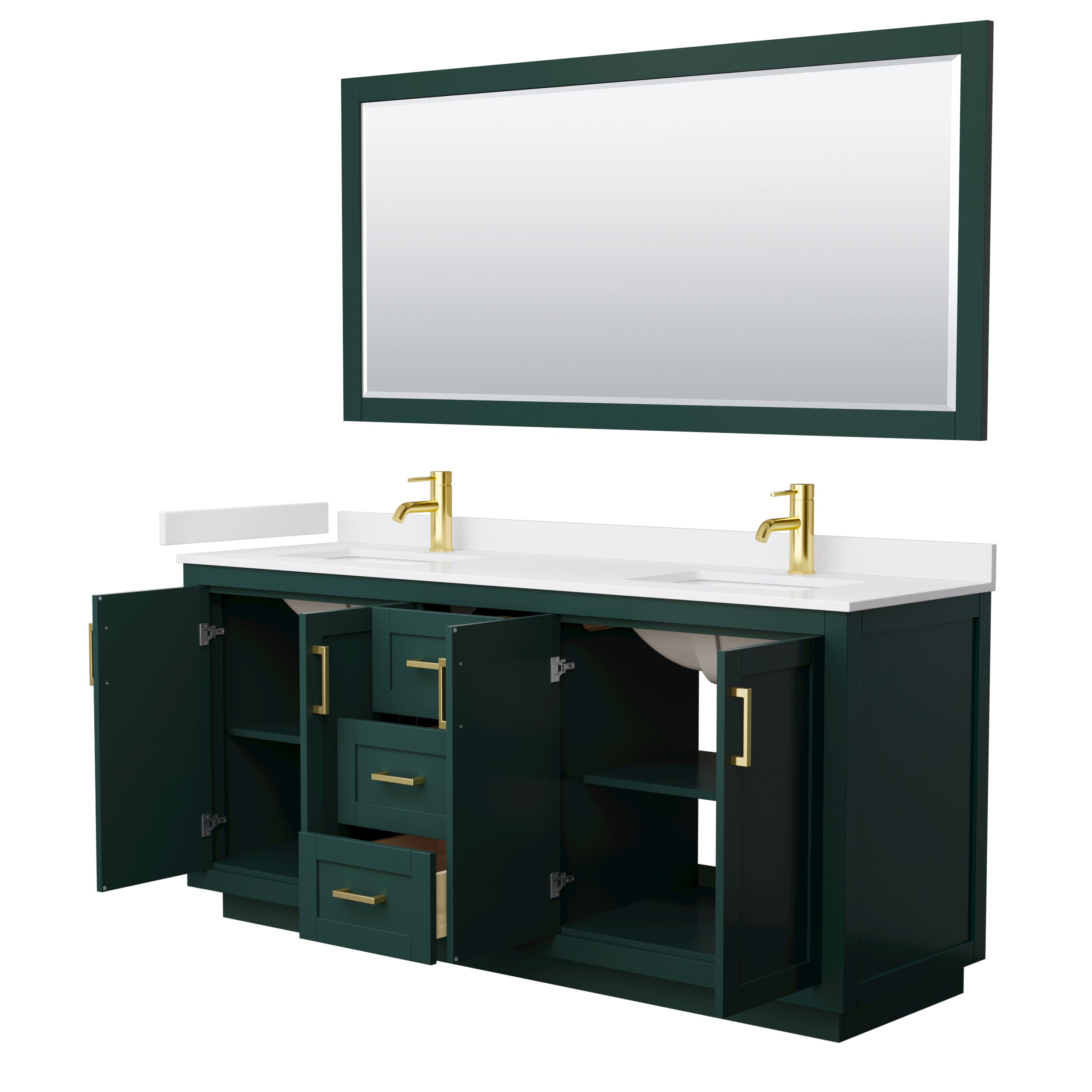 Wyndham Collection WCF292972DGDWCUNSM70 Bath-Vanity-Combo - View #3