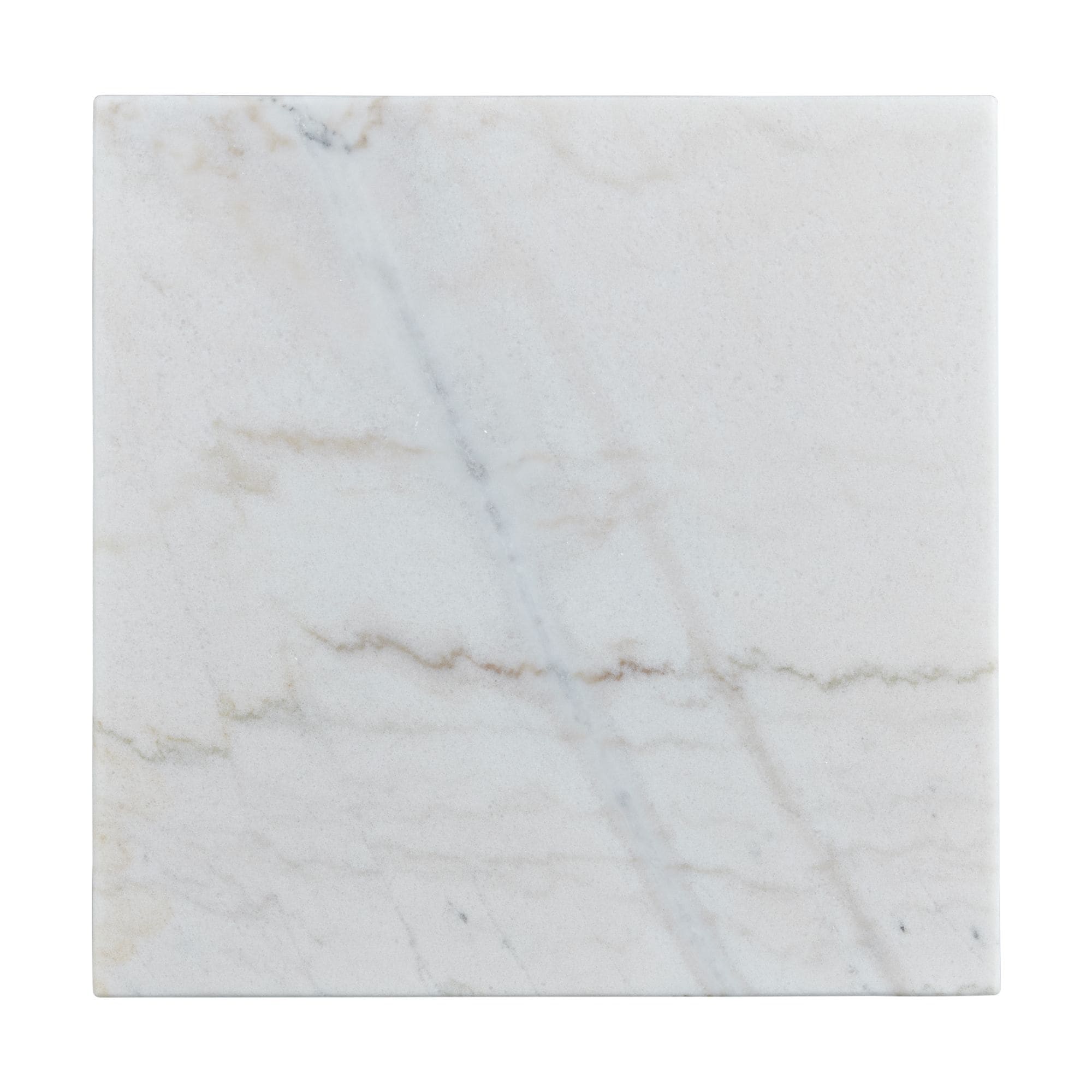 Tobias White Marble Top Rectangular Accent Table