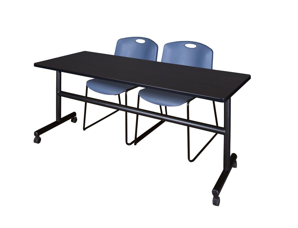 Regency MKFT7224MW44BE Training Brown 4-Person Training Table (72-in W x 29-in H)
