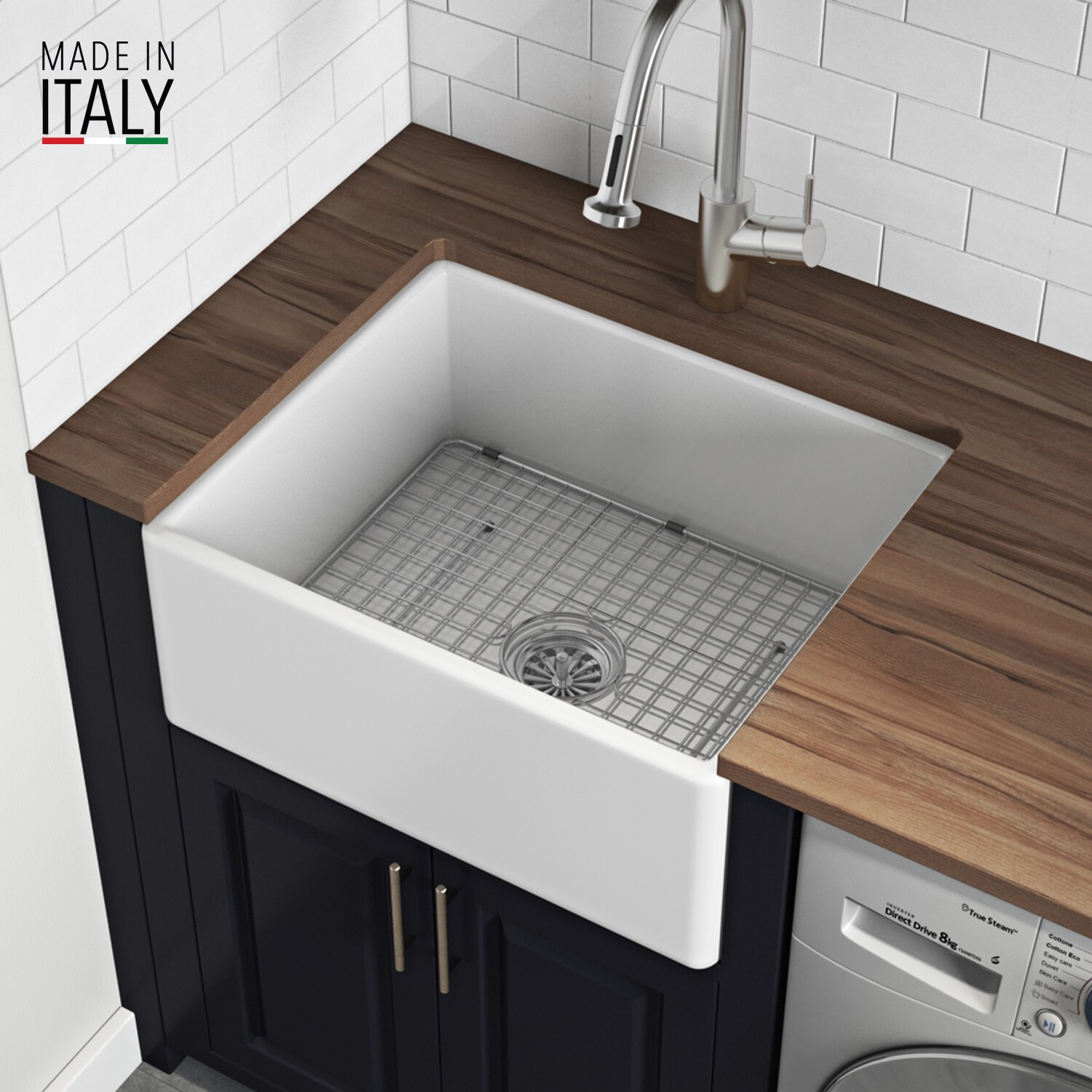 Ruvati RVL2468WH Kitchen-Sinks - View #3