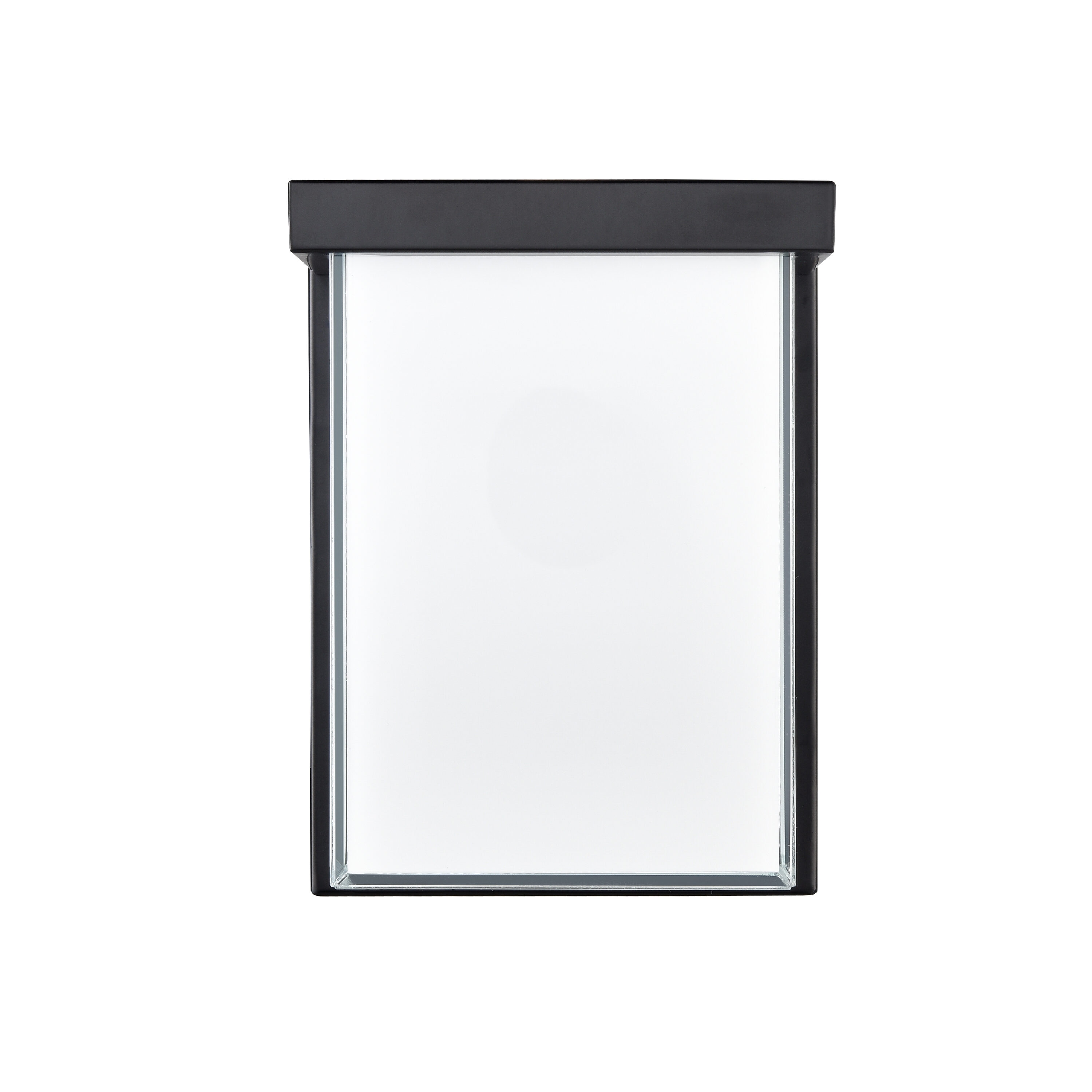 Millennium Lighting 74101-PBK 8-in H Matte Black Hardwired Integrated LED Outdoor Wall Light