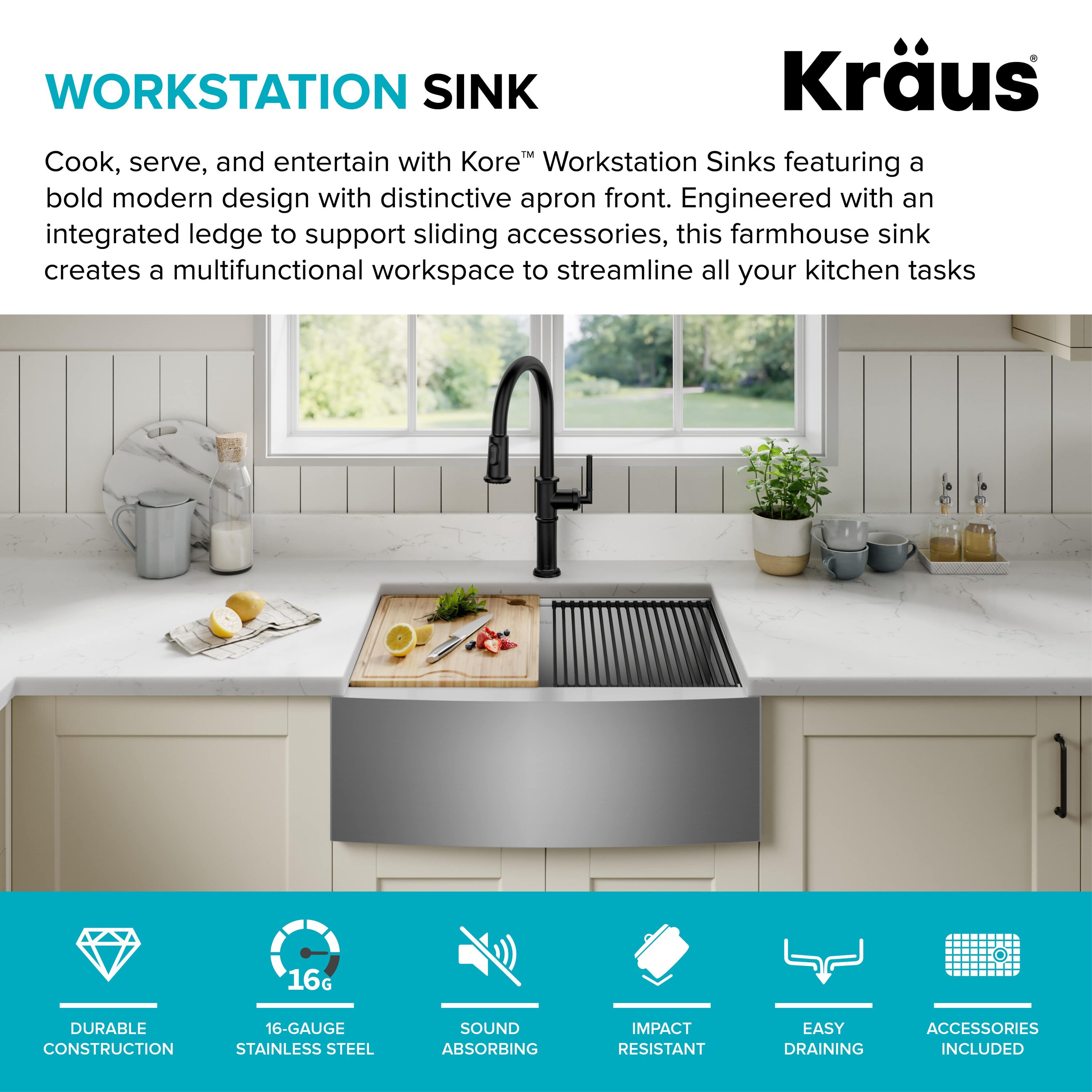 Kraus KWF210-27 Kitchen-Sinks - View #3