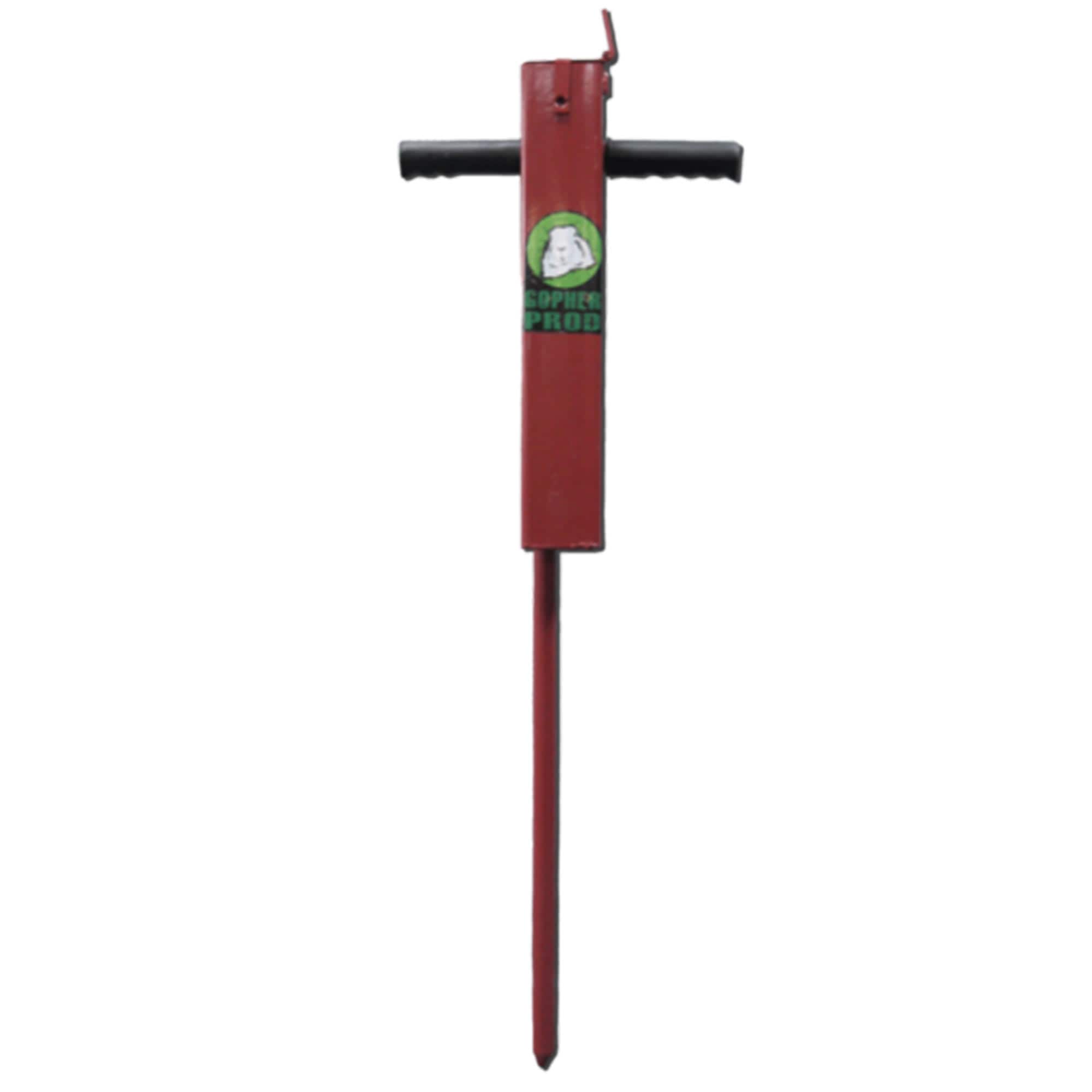 Rugged Ranch 214257 MGP1 Home Professional Powder Coated Metal Prod Poison Pest Mole Control and Gopher Bait Tool with Solid Machined Tip Red