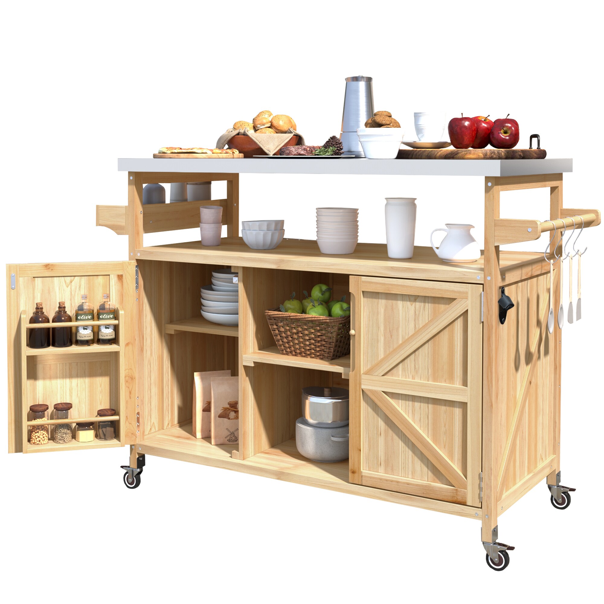 Nestfair HPKK2198Y Grill-Carts-Grill-Stands - View #3