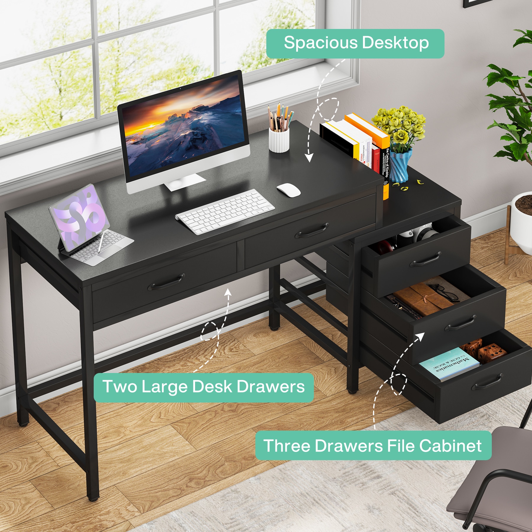 Fnova LWTJ-JW0838 Office-Tables - View #4