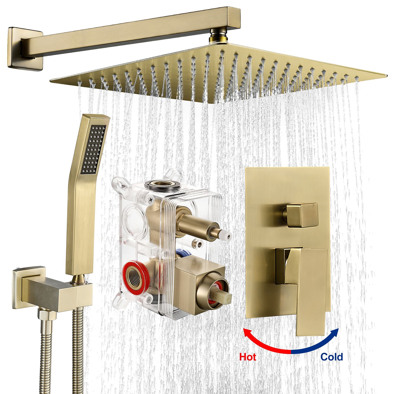 Cobbe SSF0210G Brushed Gold ( Pressure-balanced Valve Included )