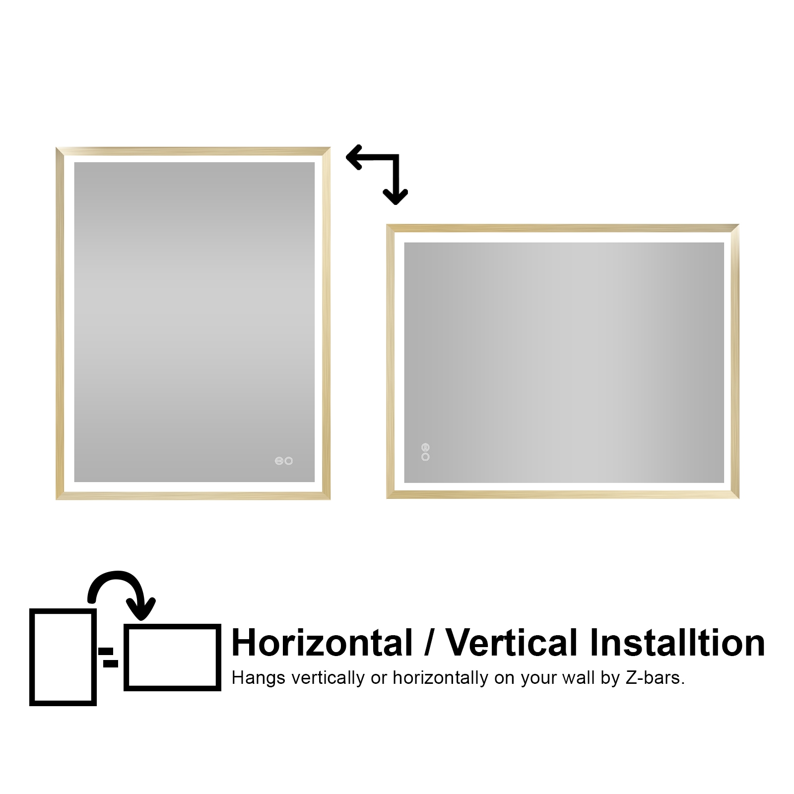 Forclover HE-31M4024 Framed-Bath-Mirrors - View #6