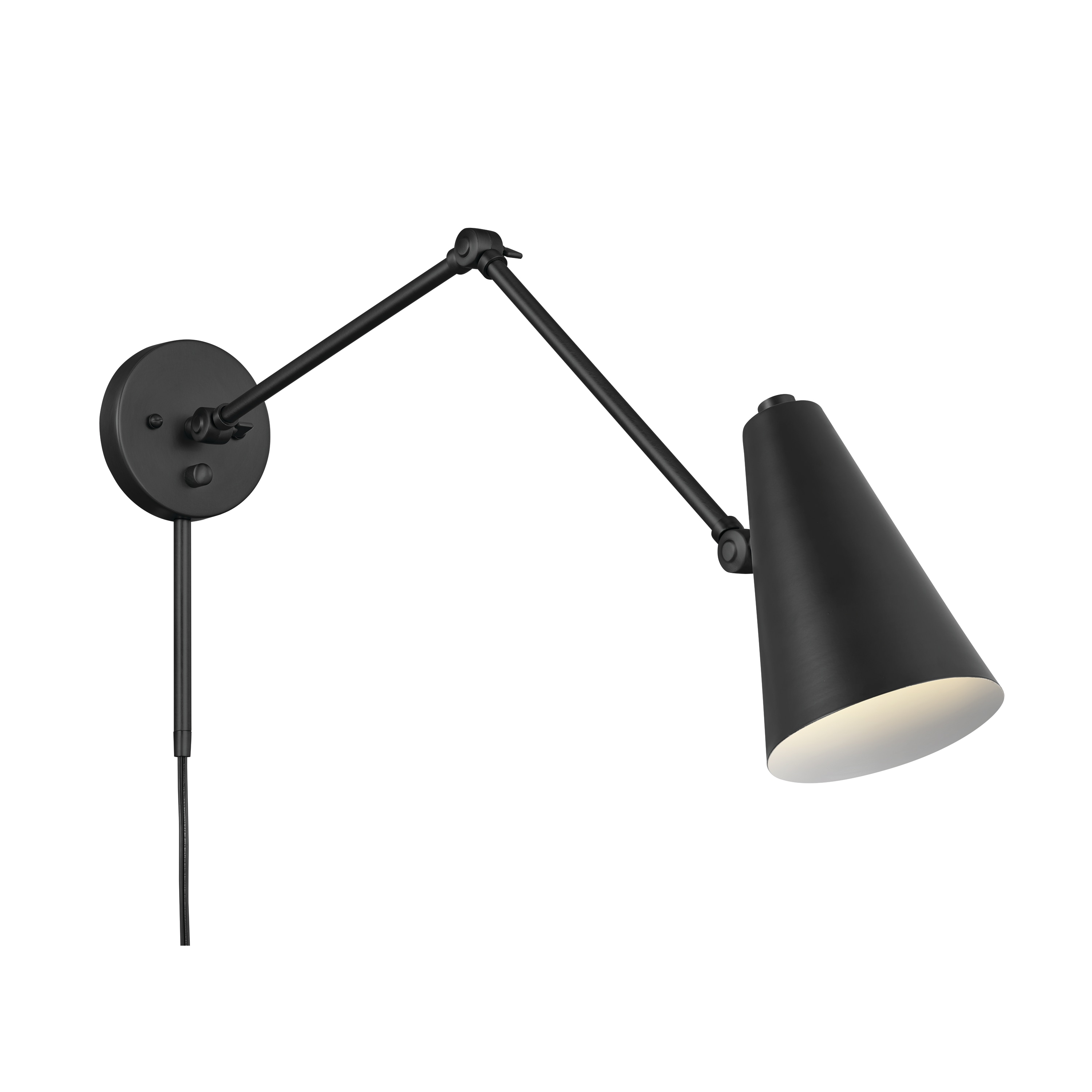 Kichler Sylvia 55 In W 1 Light Black Moderncontemporary Wall Sconce In The Wall Sconces