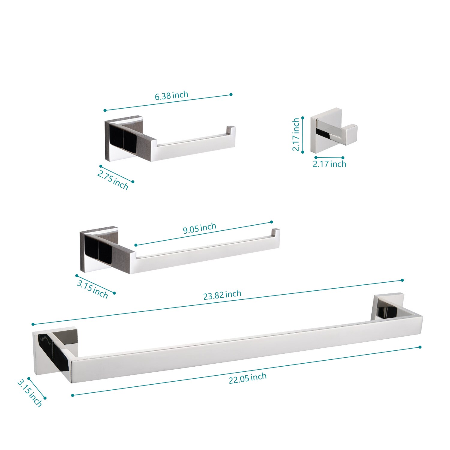 Dacicica W2287P164206-WR-8.21 Decorative-Bath-Hardware-Kits - View #6