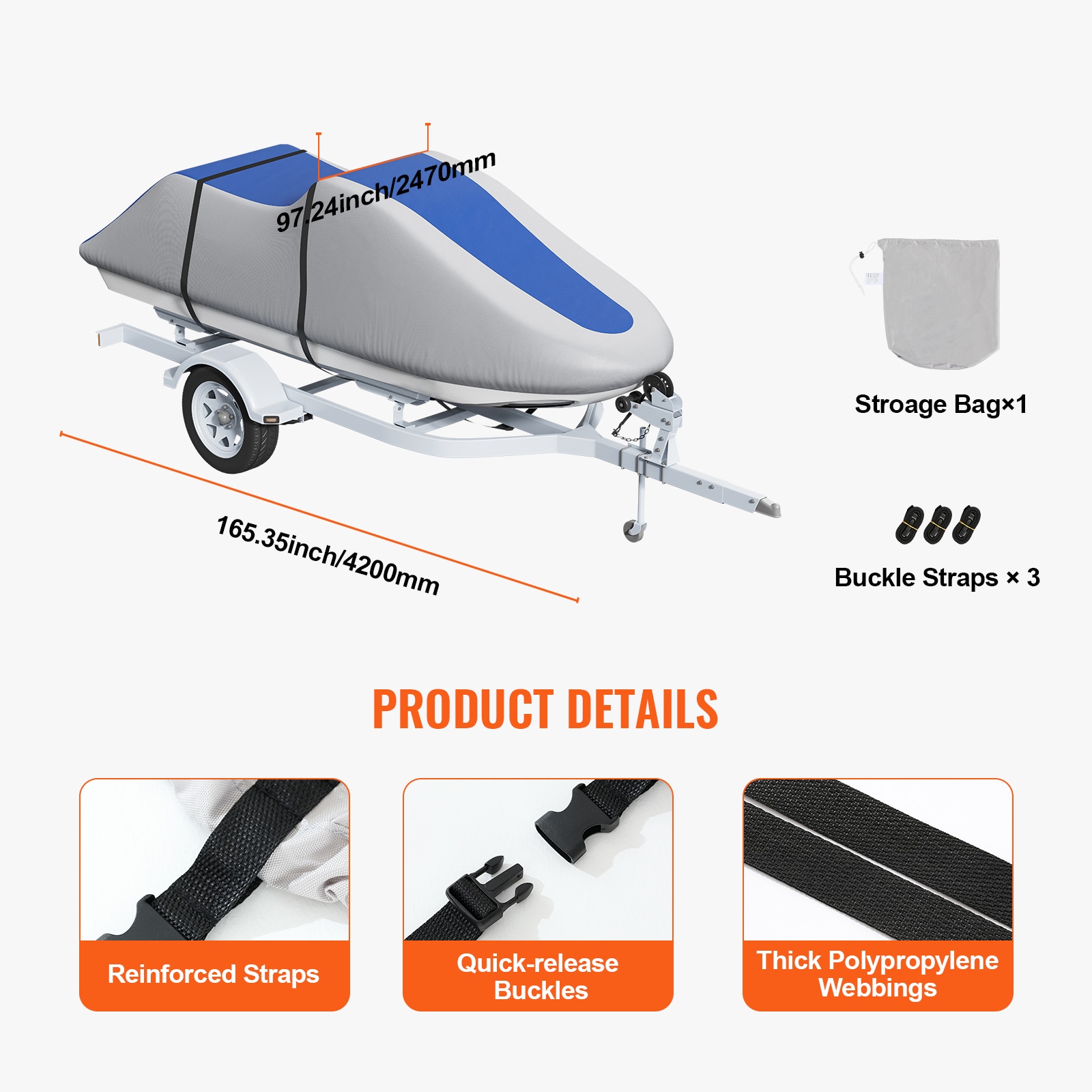 VEVOR MTTZ600D1261S5O7FV0 Boat-Covers - View #7