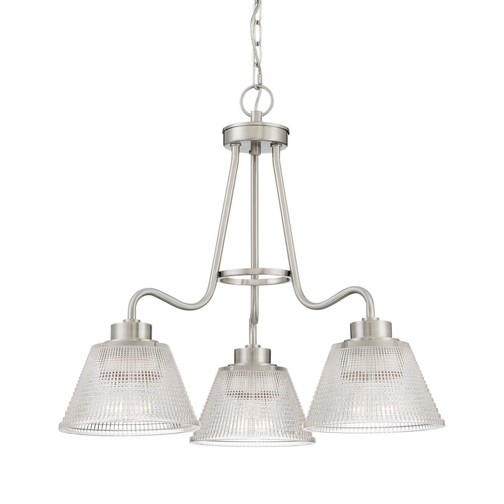 Quoizel ARD5003BN Ardmore 3-Light Brushed Nickel Transitional Dry Rated Chandelier