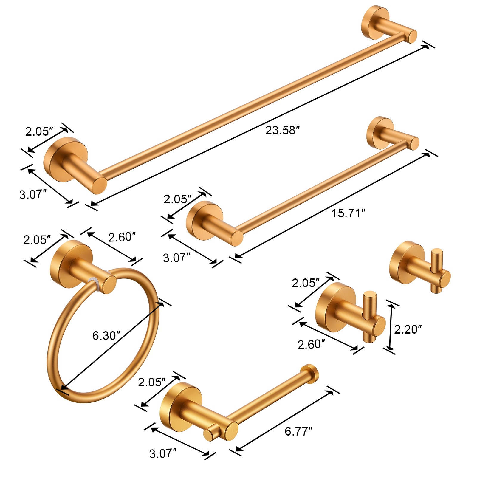 Nestfair SX-DR6014 Decorative-Bath-Hardware-Kits - View #5
