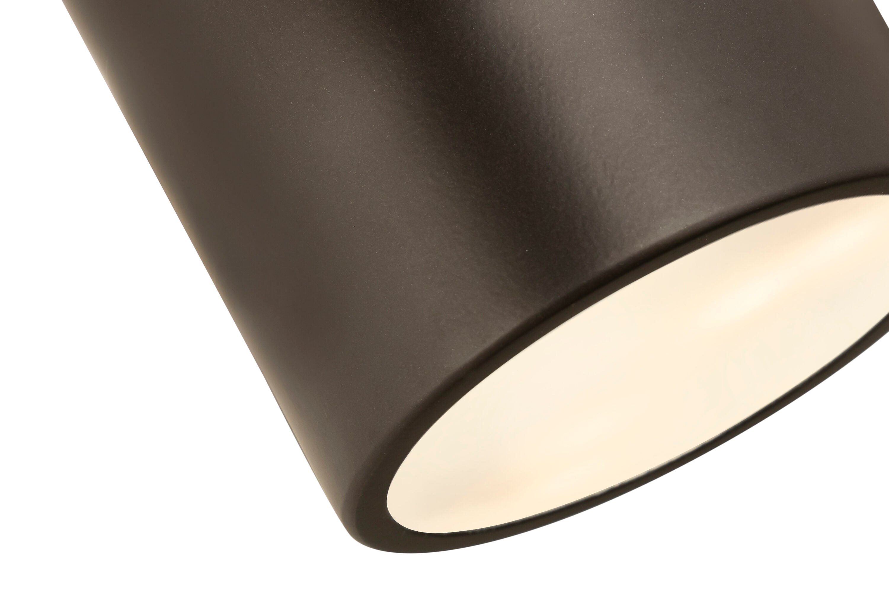 Harley Bronze Glass Drum LED Flush Mount Light