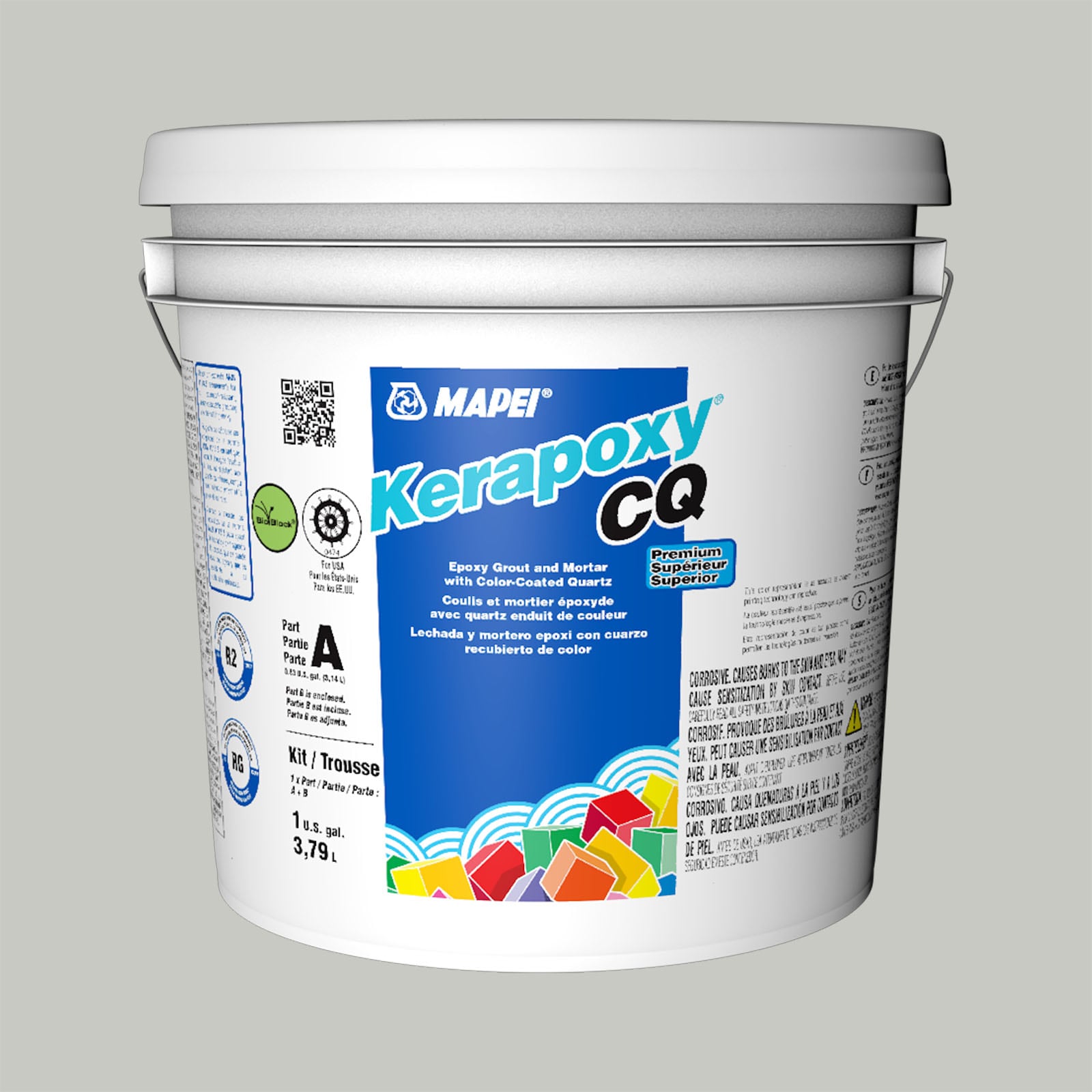 MAPEI 5UB509304 Kerapoxy CQ Warm Gray #5093 Epoxy Grout (1-Gallon)
