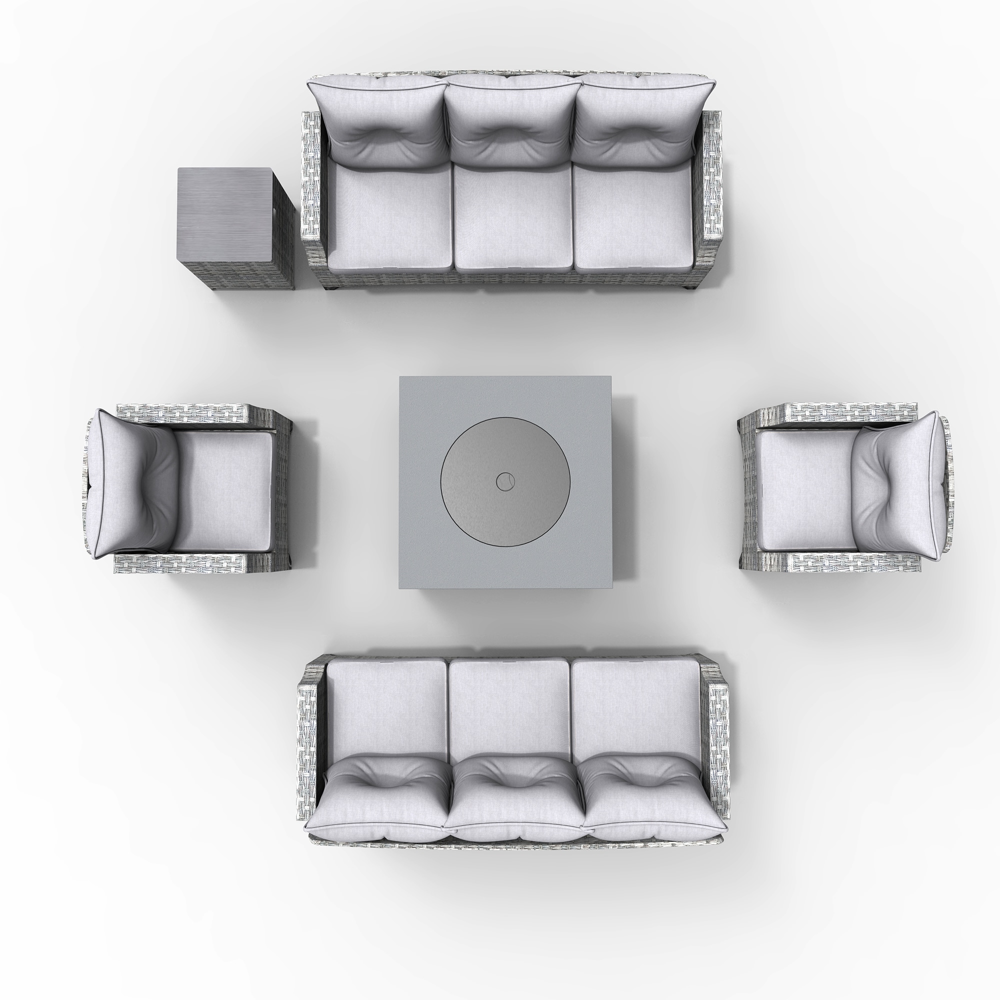 Moda Furnishings 2140-1802-3S Patio-Conversation-Sets - View #5