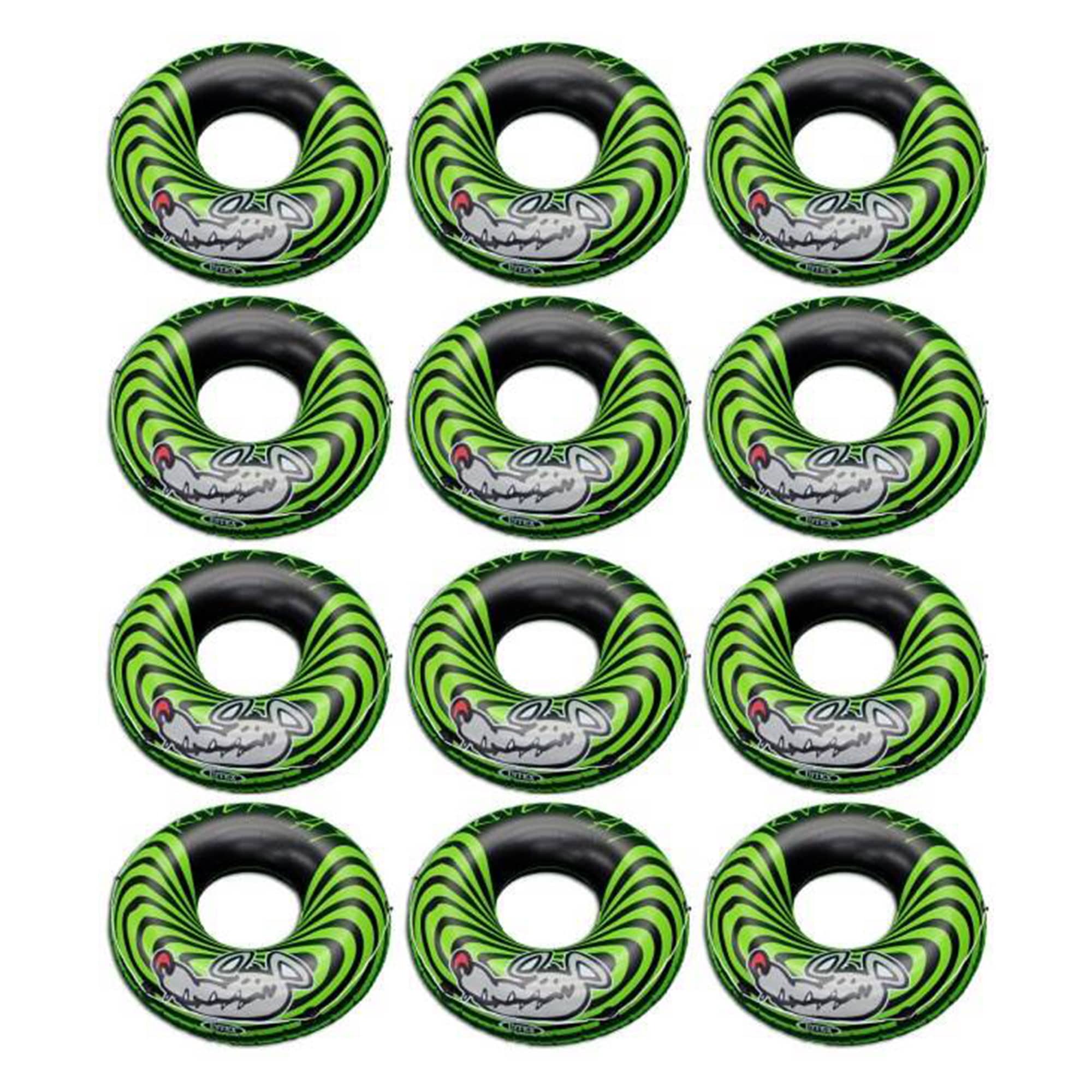 Intex 48-in x 48-in 1-Seat Green Inner Tube 2-Pack in the Pool Toys &  Floats department at