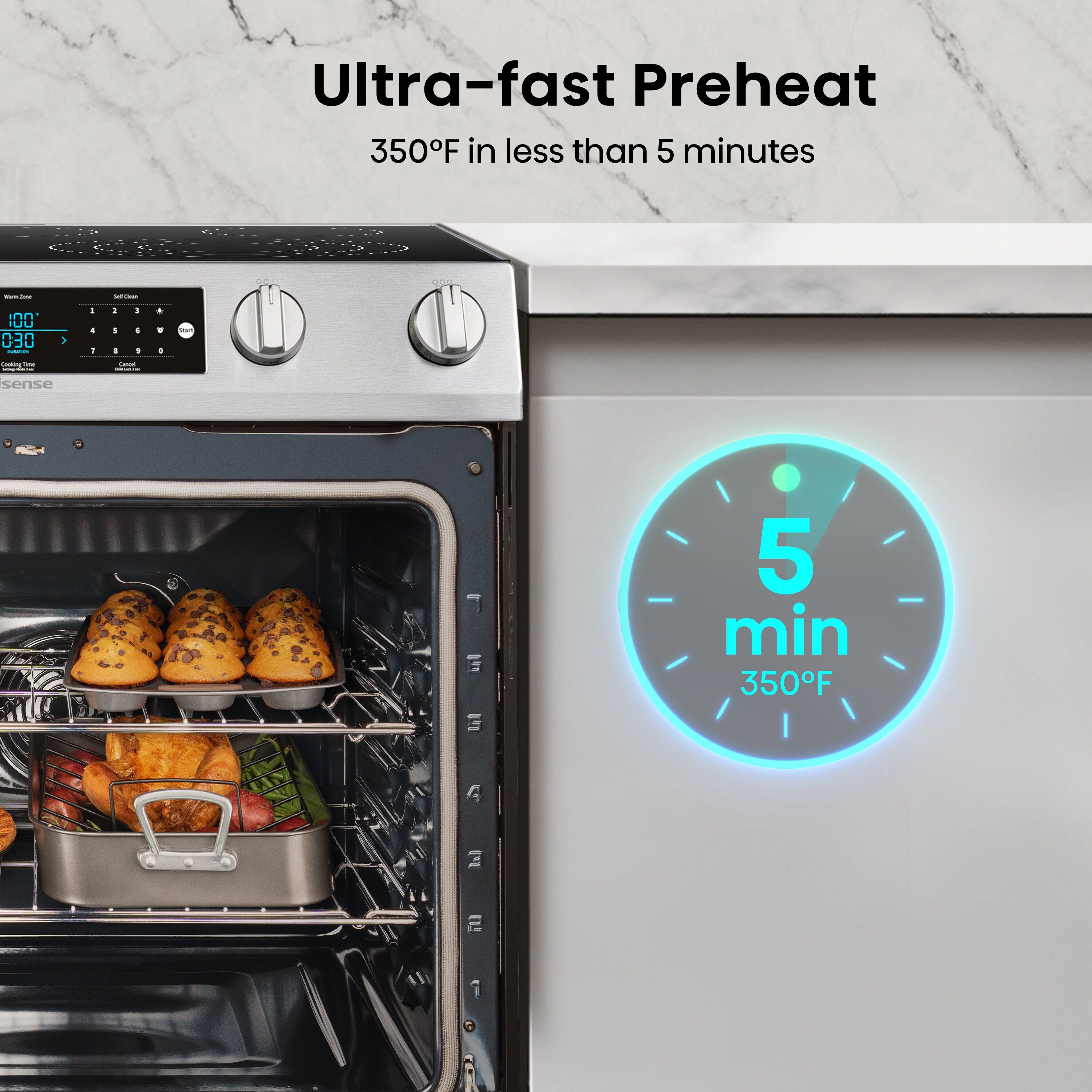 Hisense HFE3501CPS Freestanding-Electric-Ranges - View #8