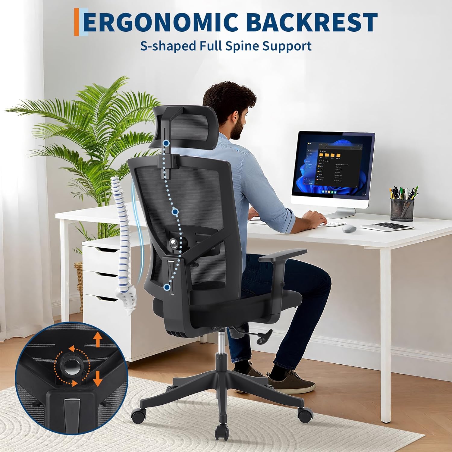 GAOMON CQC-LSYBHH-4FVC Office-Chairs - View #5