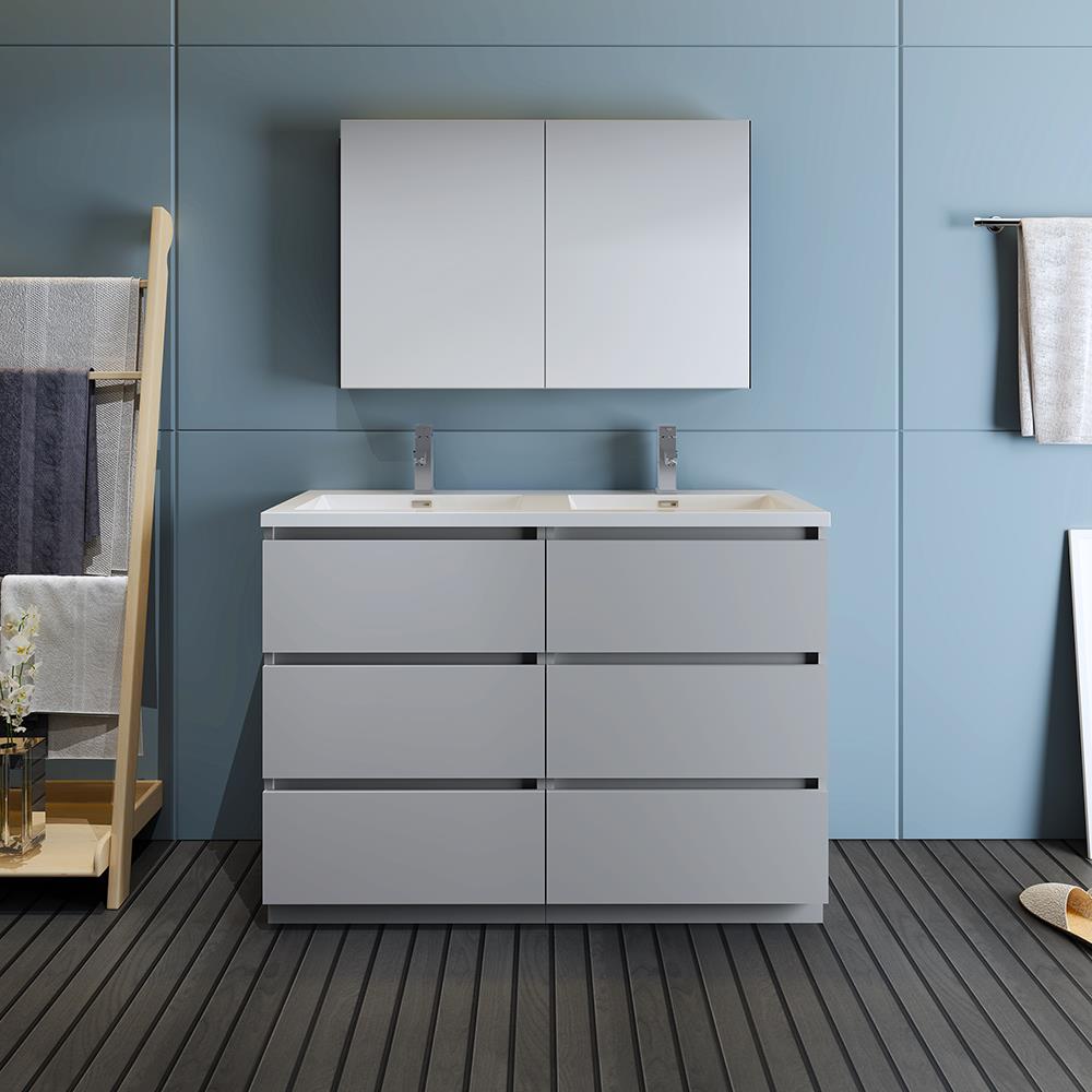 Fresca FVN93-2424GR-D Bath-Vanity-Combo - View #2