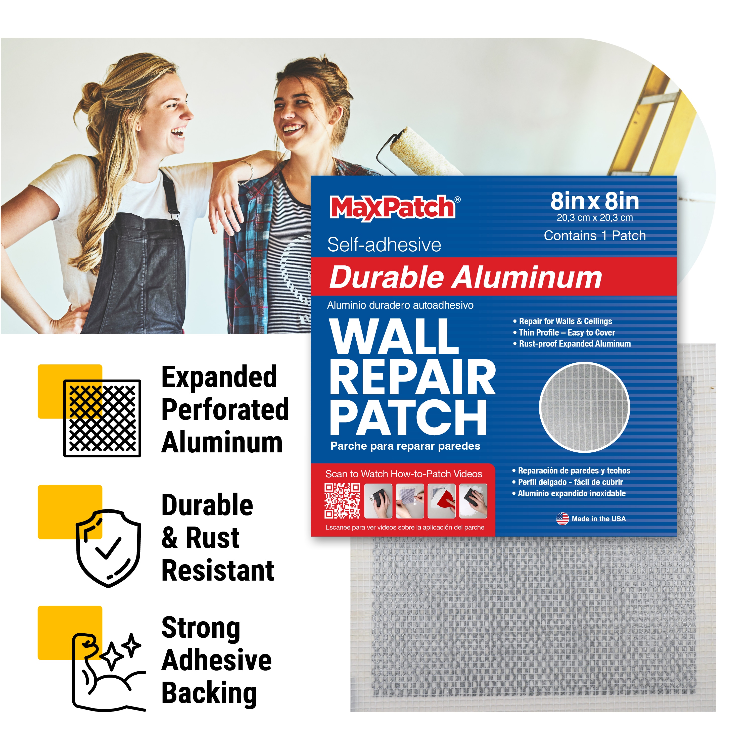MaxPatch MP4X4A3P Drywall-Repair-Patches - View #2