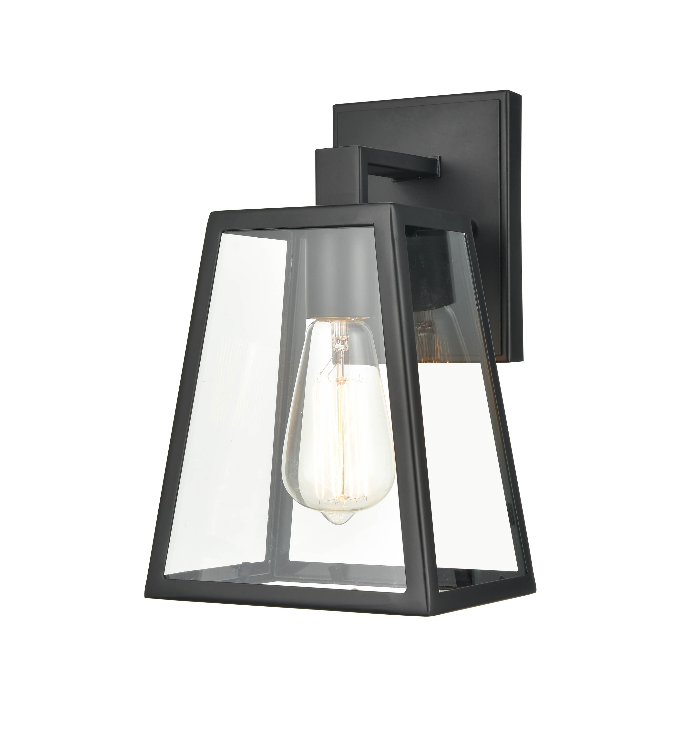 Millennium Lighting 8041-PBK Grant 1 -Light 11.25-in H Black Hardwired Dark Sky Outdoor Wall Light