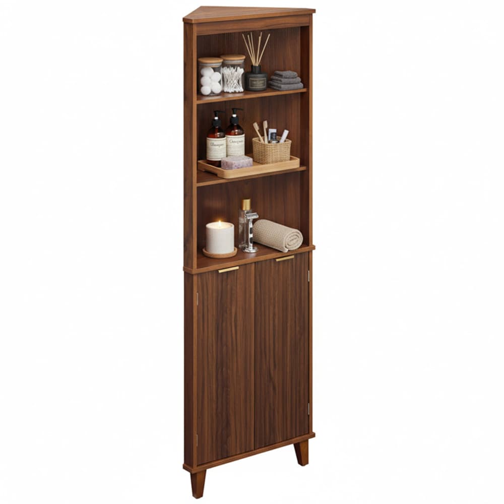 ２０ＬＵＶＩＡＳ4000-CXH Clihome 20.5-in x 68-in x 12.5-in Walnut Freestanding Soft Close