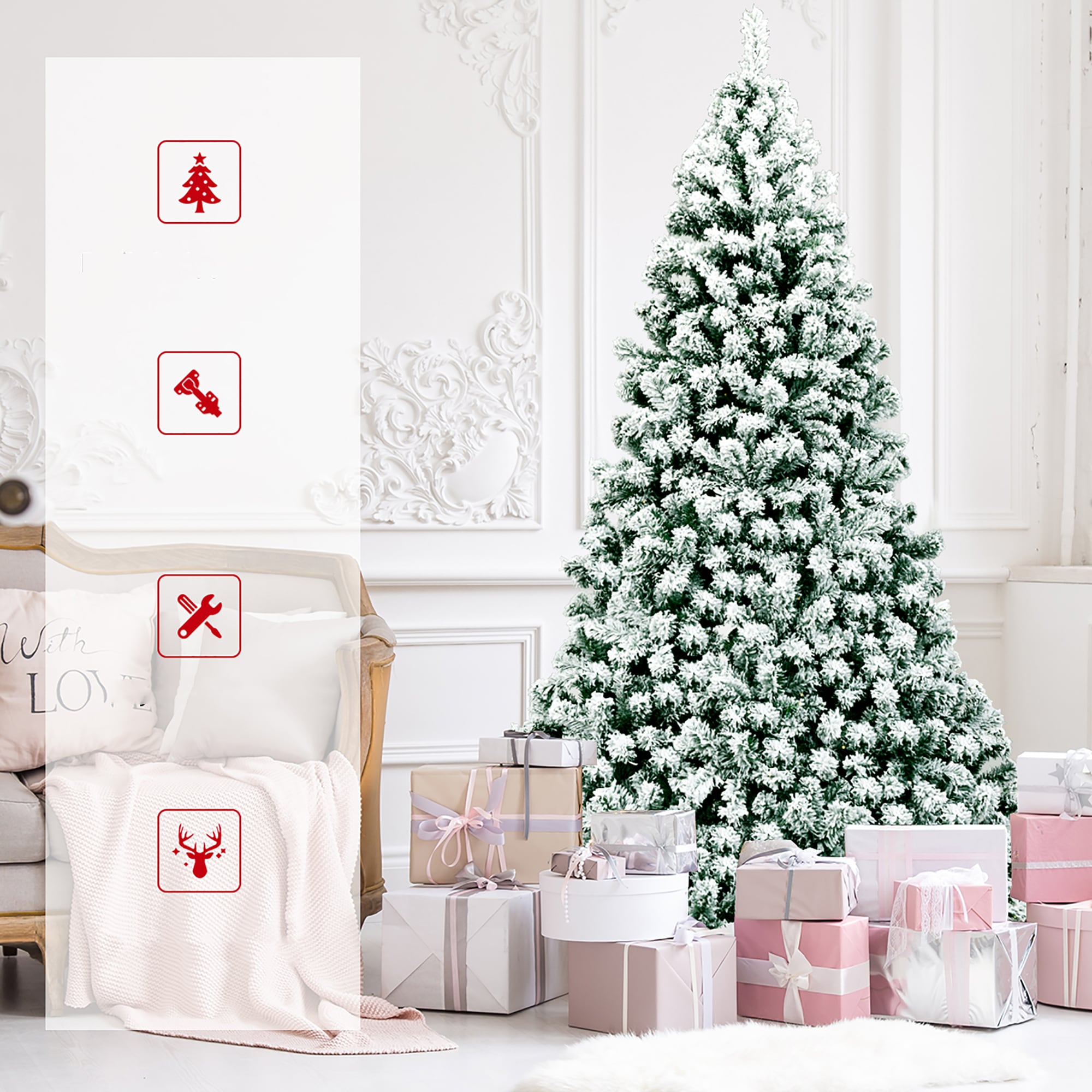 Costway CM22870US Artificial-Christmas-Trees - View #4