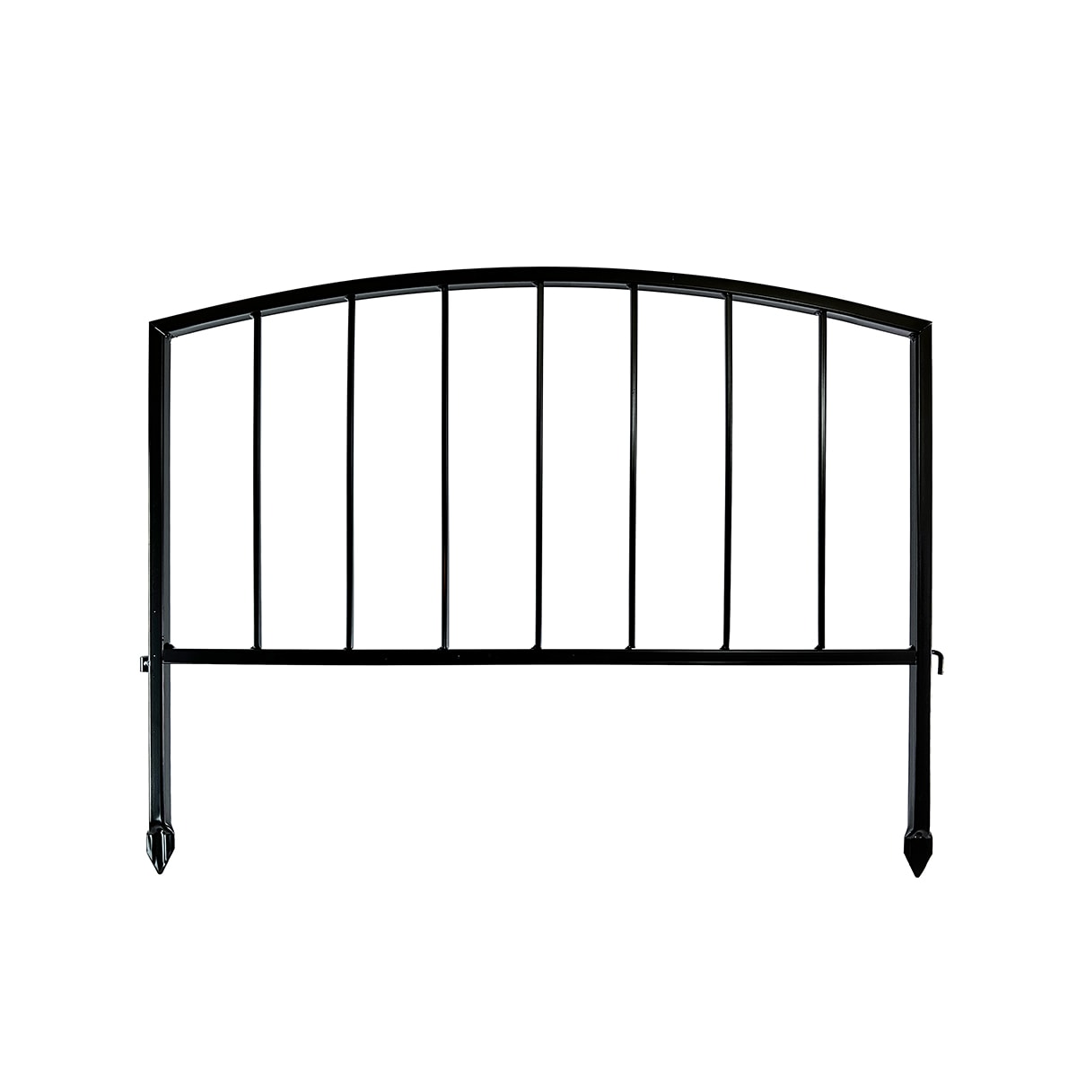 GARDEN CRAFT 0.55-in x 24.6-in x 18.5-in Black Metal Steel Border fencing #060057
