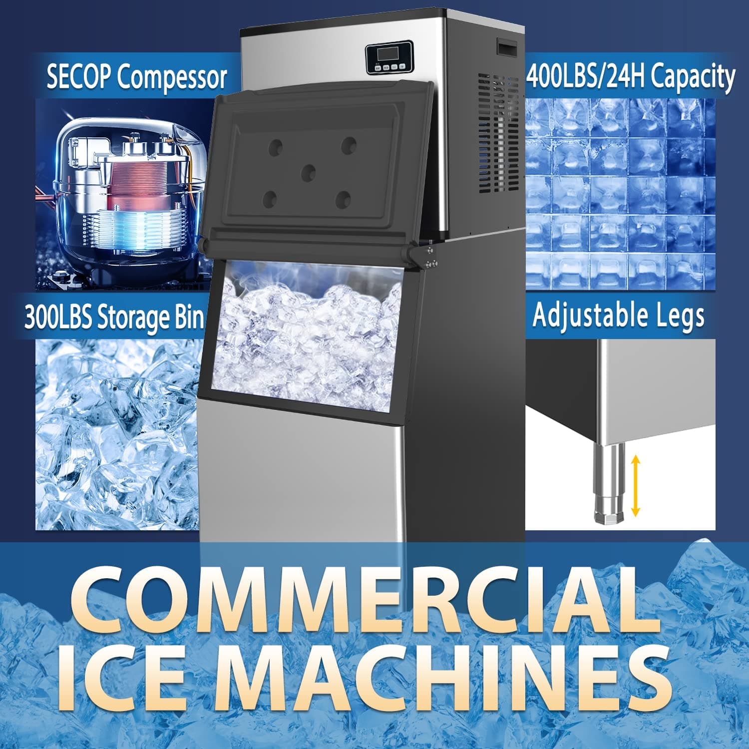Qeetex LHF-DYQ-PHO-0X7RLMBW Commercial-Ice-Makers - View #3