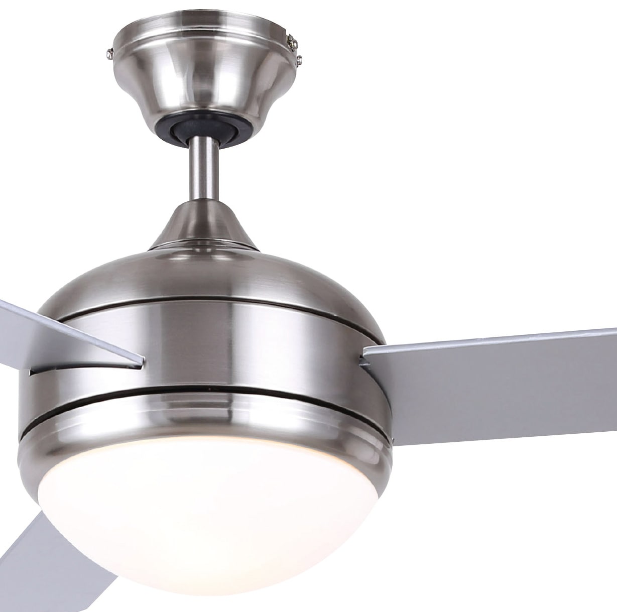 Canarm Calibre 48-in Brushed Pewter Indoor Propeller Ceiling Fan With ...