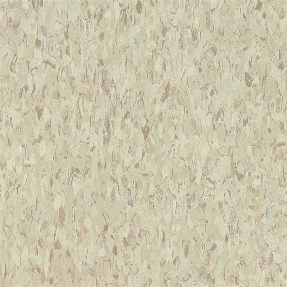 Armstrong Flooring Imperial Texture 45-Piece 12-in x 12-in Sandrift White Commercial VCT Tile