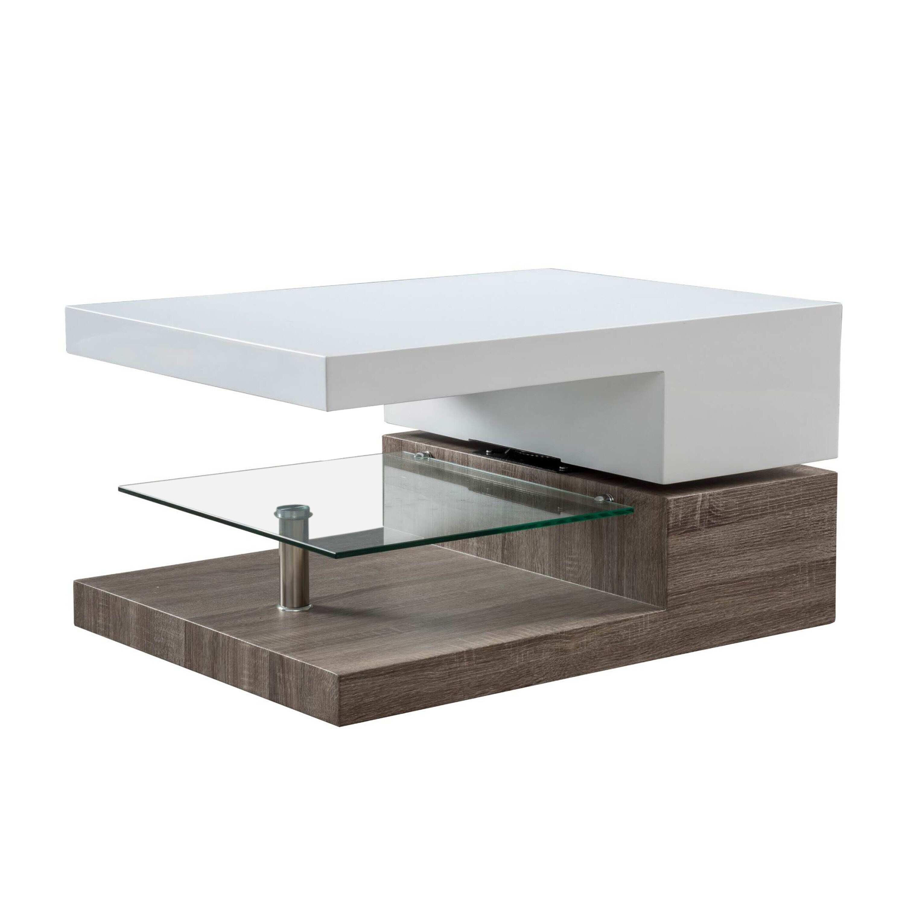 Best Selling Home Decor 295371 High Gloss White MDF Modern Coffee Table