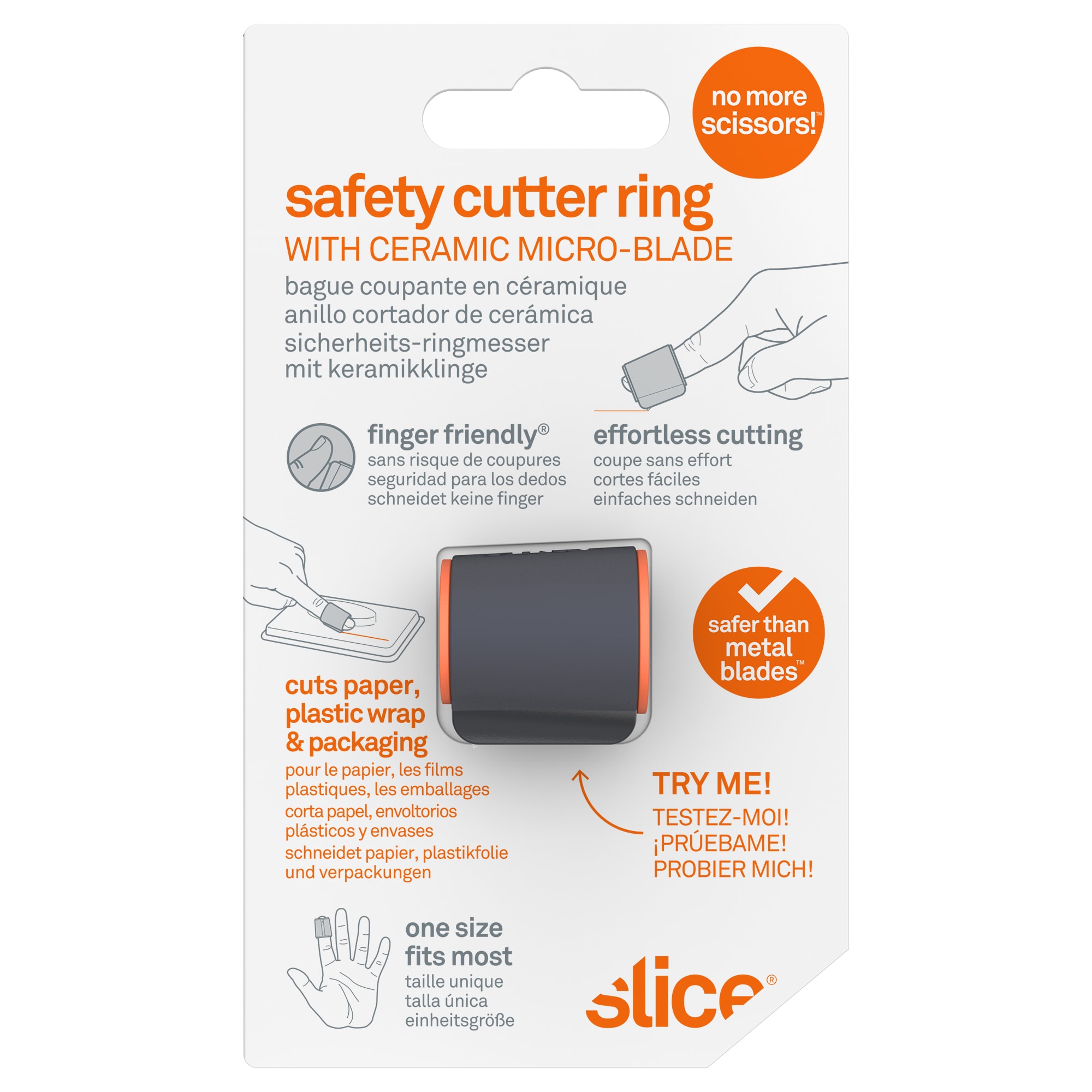 Slice Finger-friendly Mouse-shaped Utility Knife with Zirconium