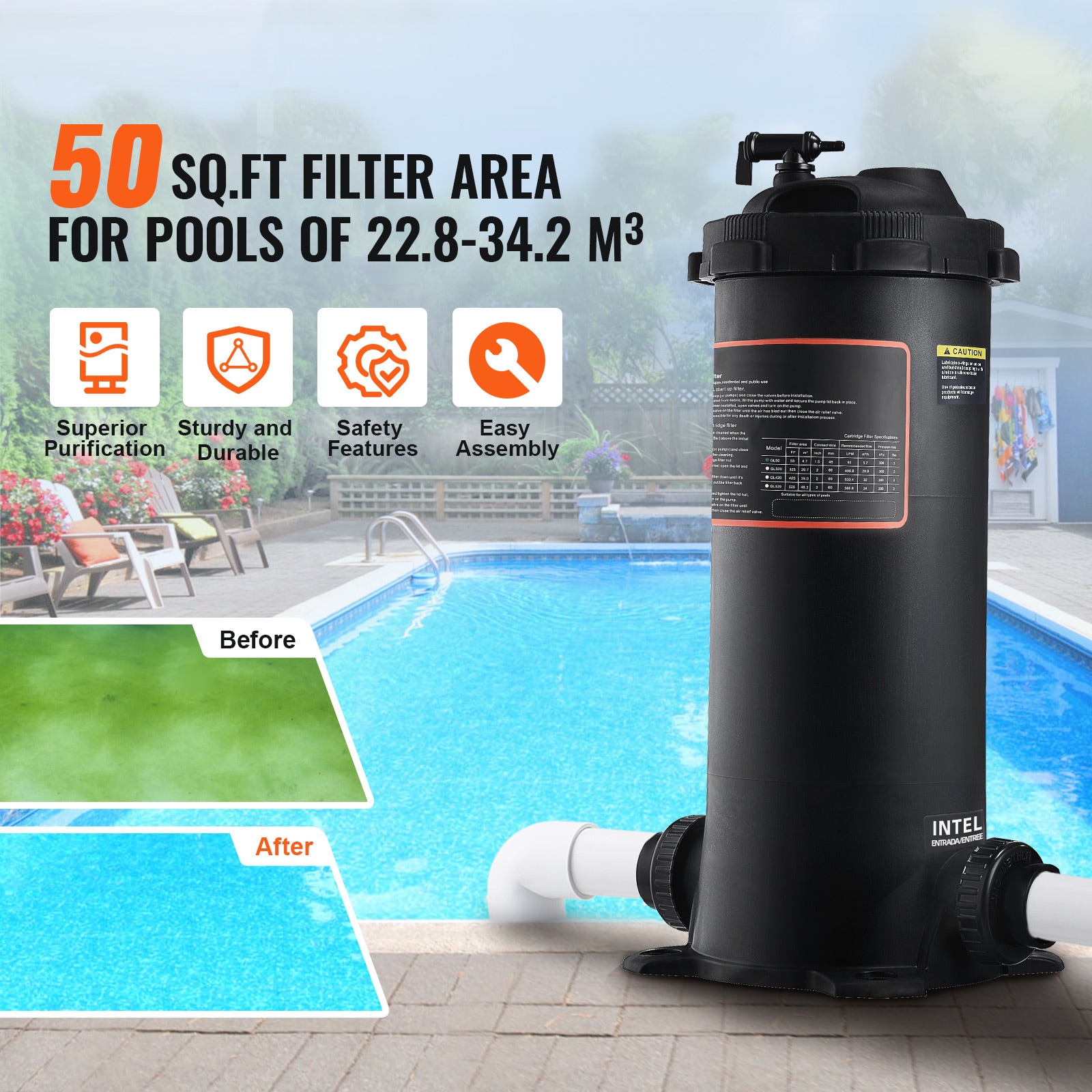 VEVOR YCTSGLQDXYCB9RJR3V0 Pool-Filter-Systems - View #6