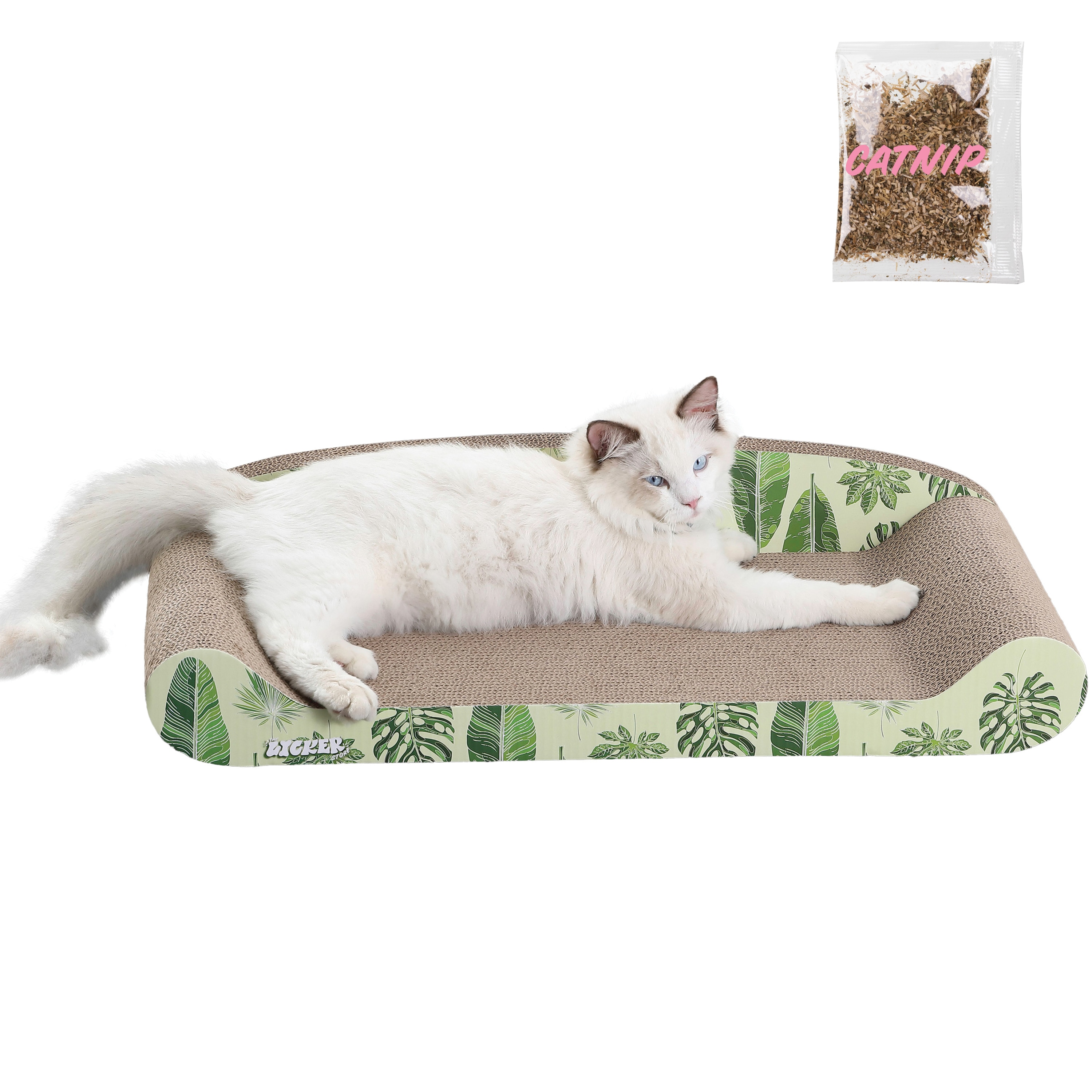 The Licker Store CSR1004B 5.5-in x 13.25-in Green Cat Shelf
